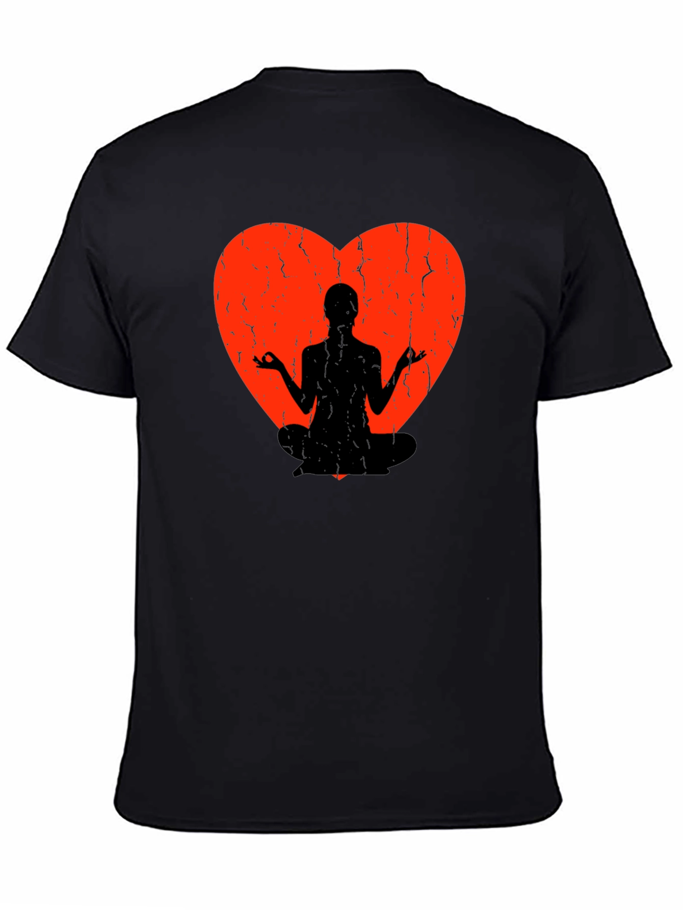 Yoga Heart Graphic Tee - Meditate in Style