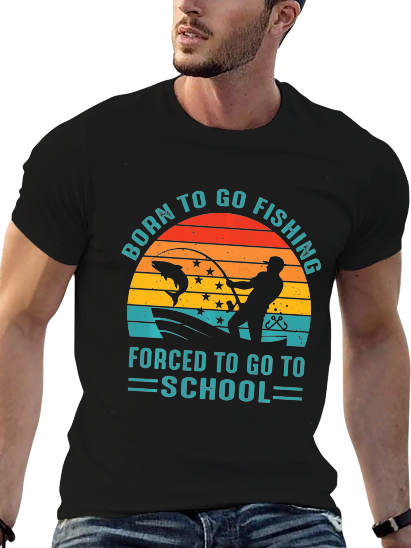 Born to Fish Graphic T-Shirt