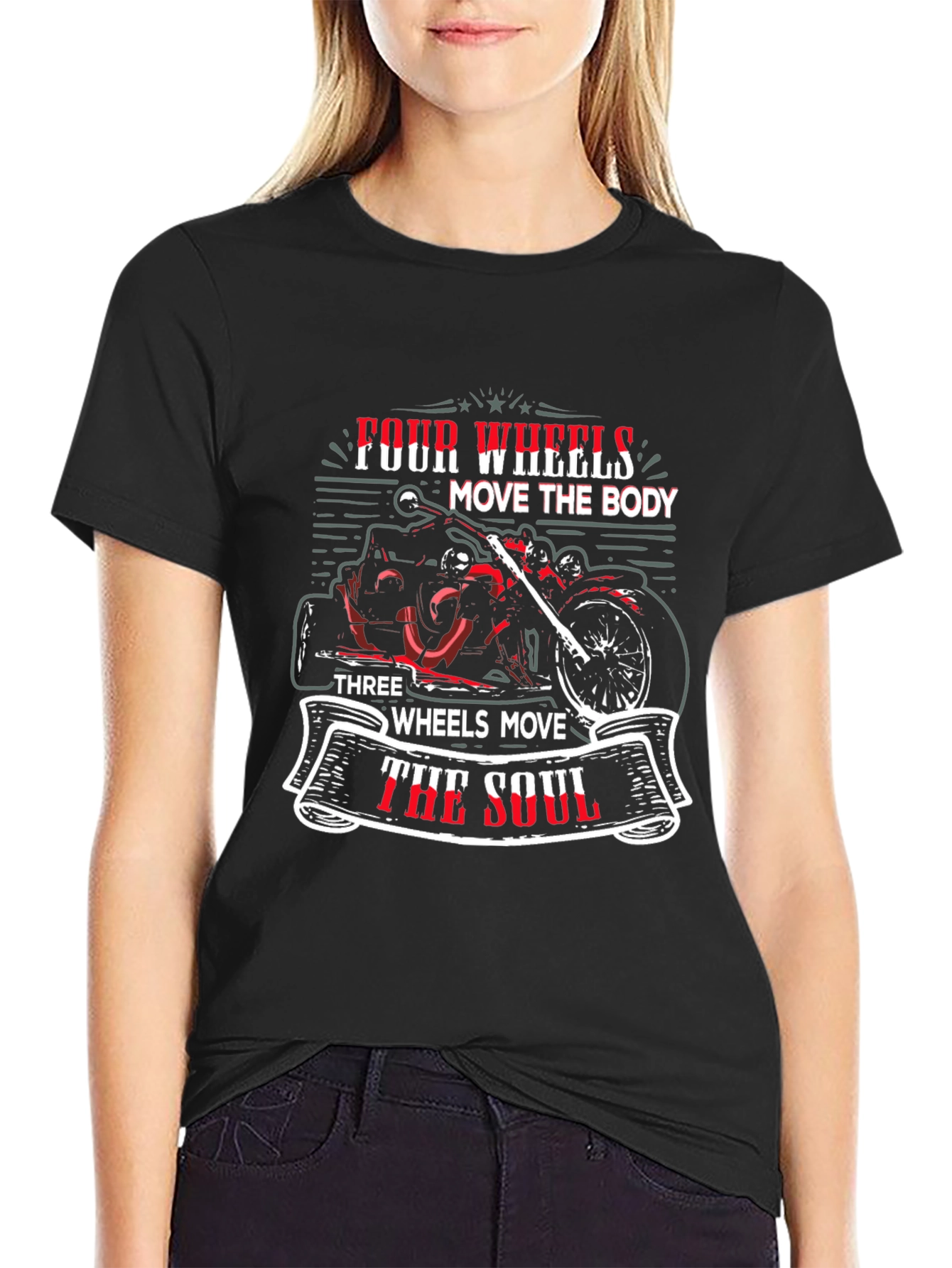 Motorcycle Soul T-Shirt: Three Wheels Move The Soul