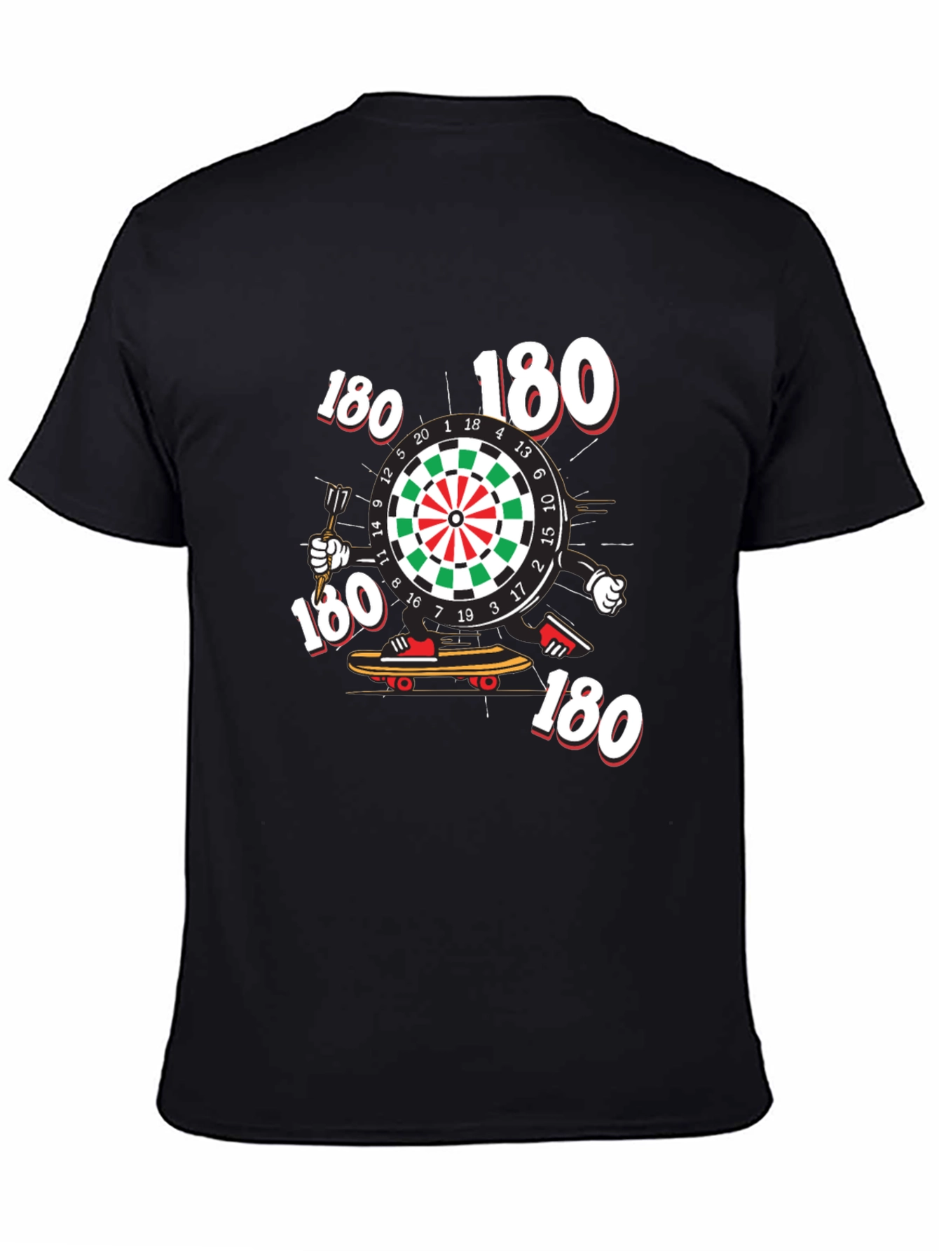 Darts 180 Graphic Black T-Shirt