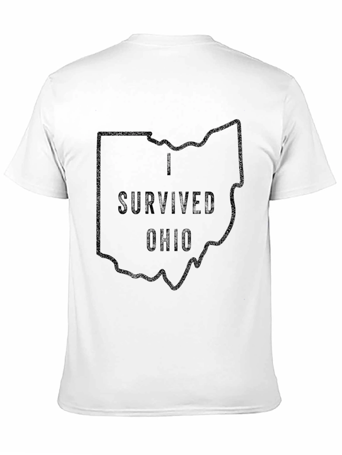 I Survived Ohio T-Shirt State Outline Novelty Tee
