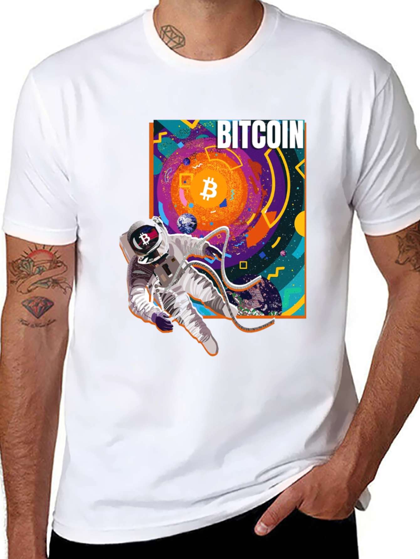 Bitcoin Astronaut Black T-Shirt