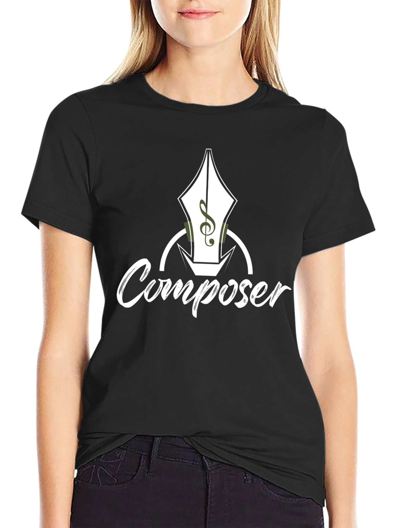 Composer T-Shirt - Music Pen Design