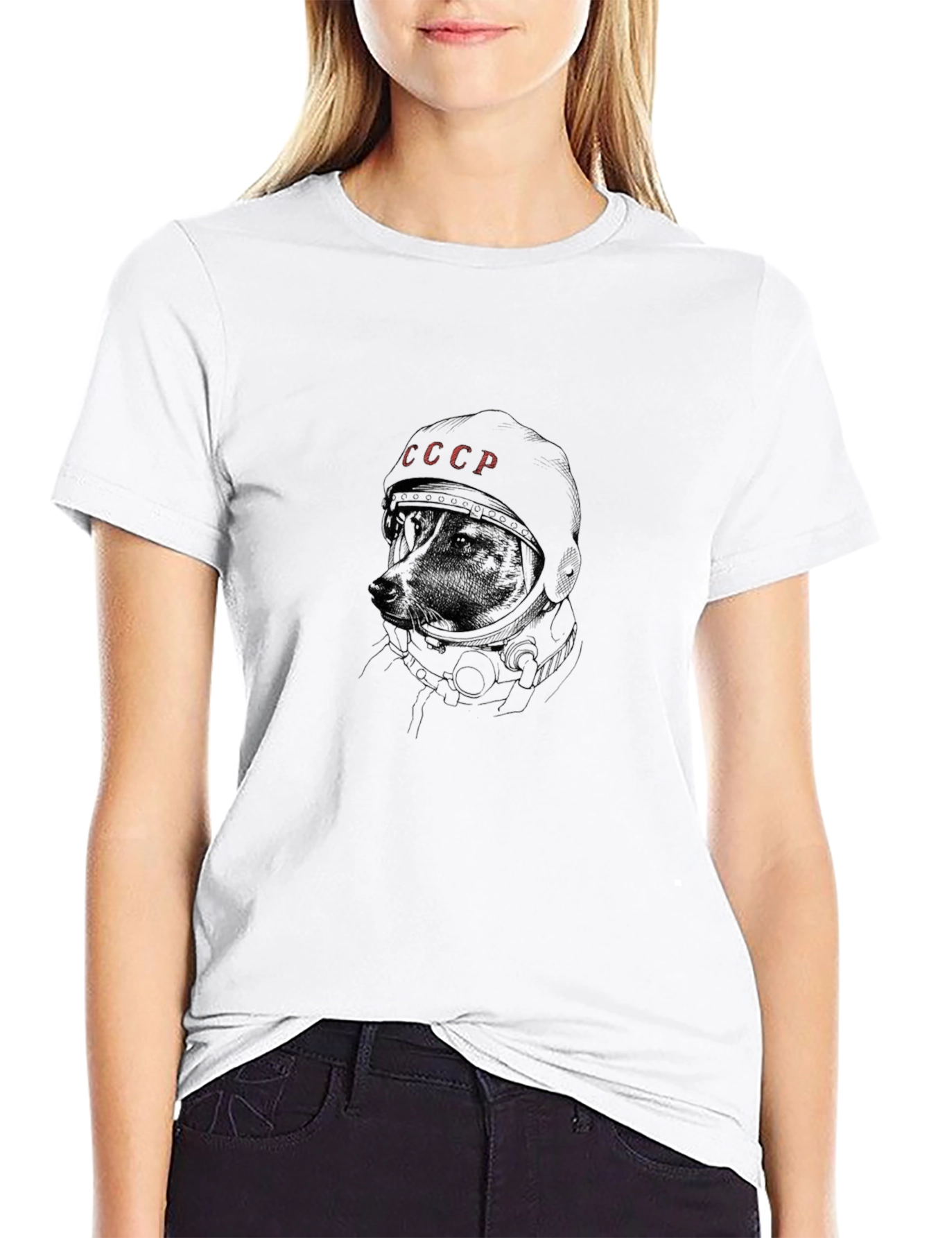 Soviet Space Dog T-Shirt - Laika Cosmonaut
