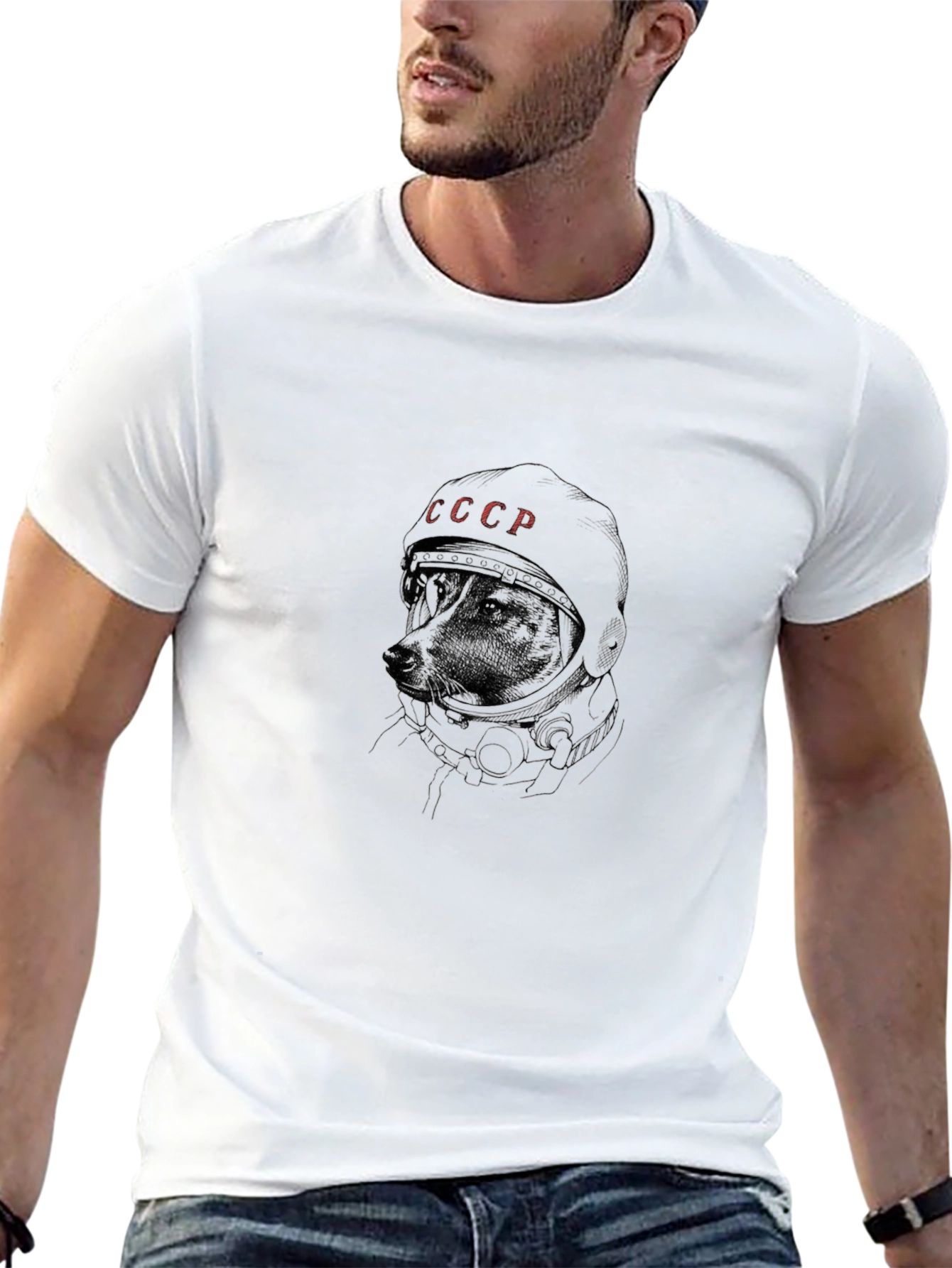 Soviet Space Dog T-Shirt - Laika Cosmonaut
