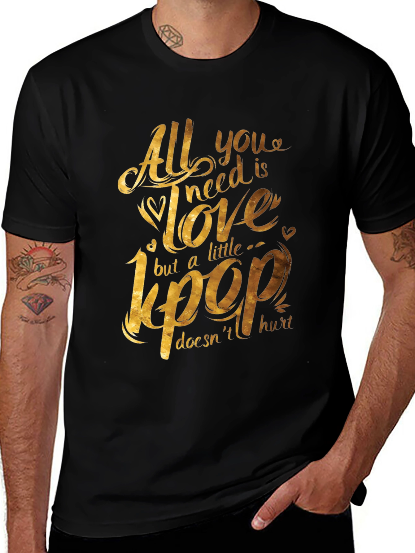 KPOP Love Graphic T-Shirt - Gildan Softstyle