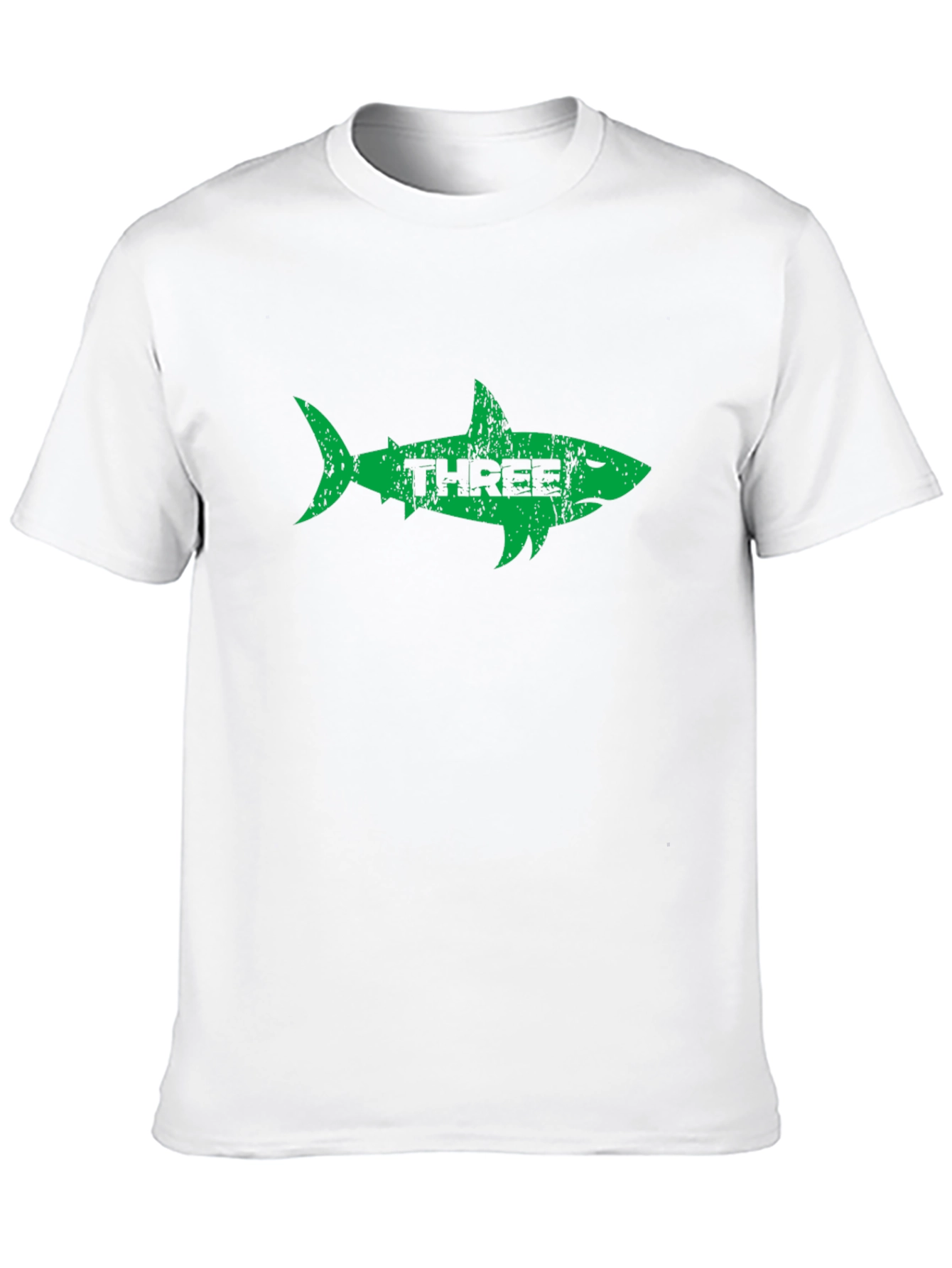 Three Shark Graphic Tee - Stylish Mens Black T-Shirt