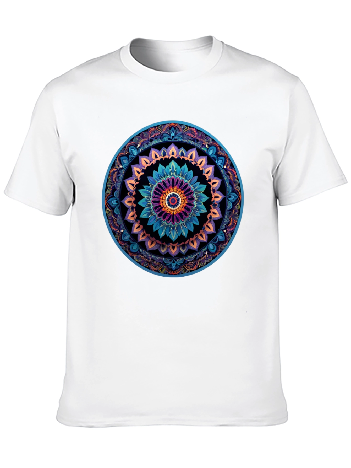 Mandala Graphic Print Black T-Shirt