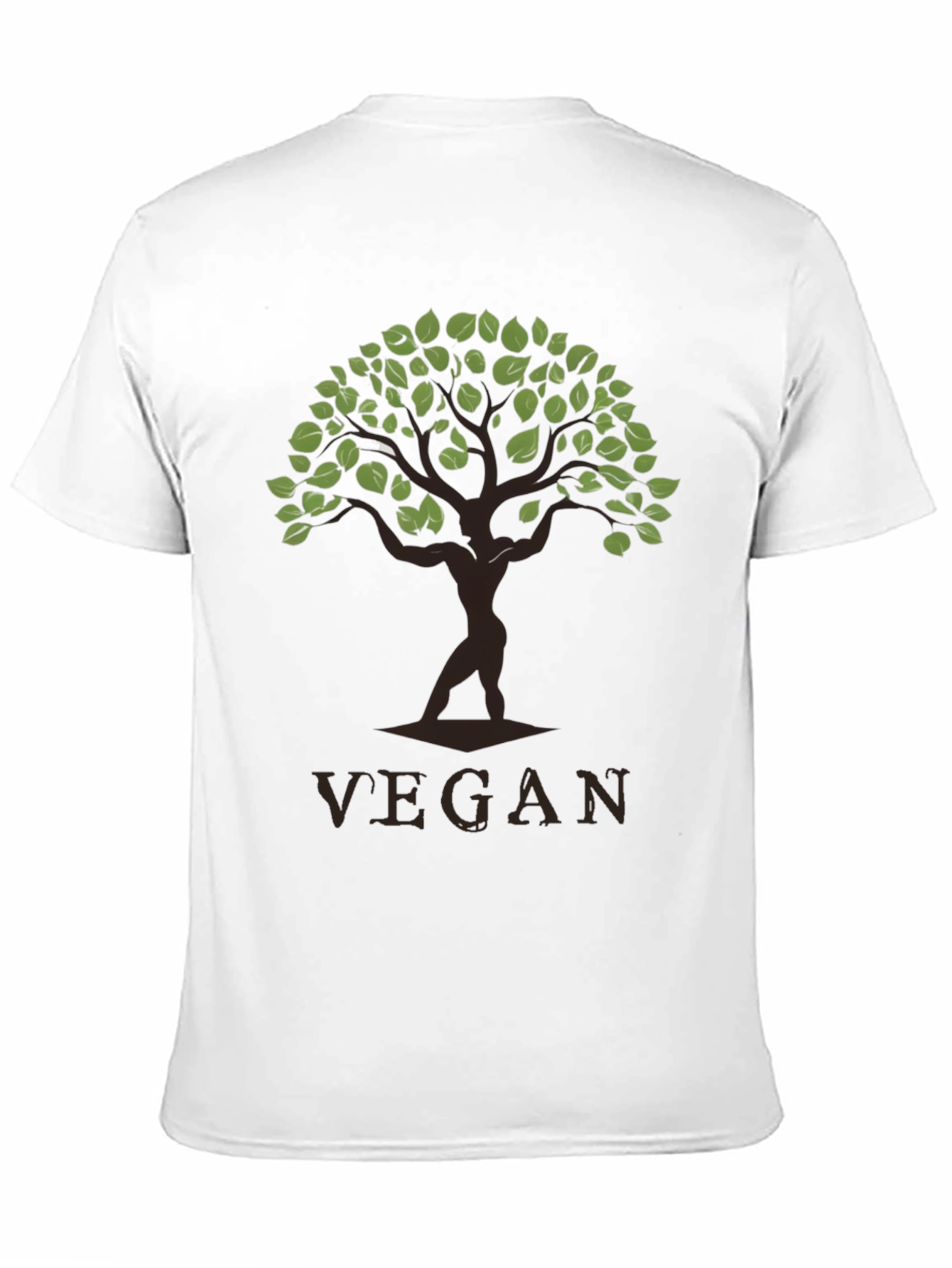 Vegan Tree Graphic T-Shirt