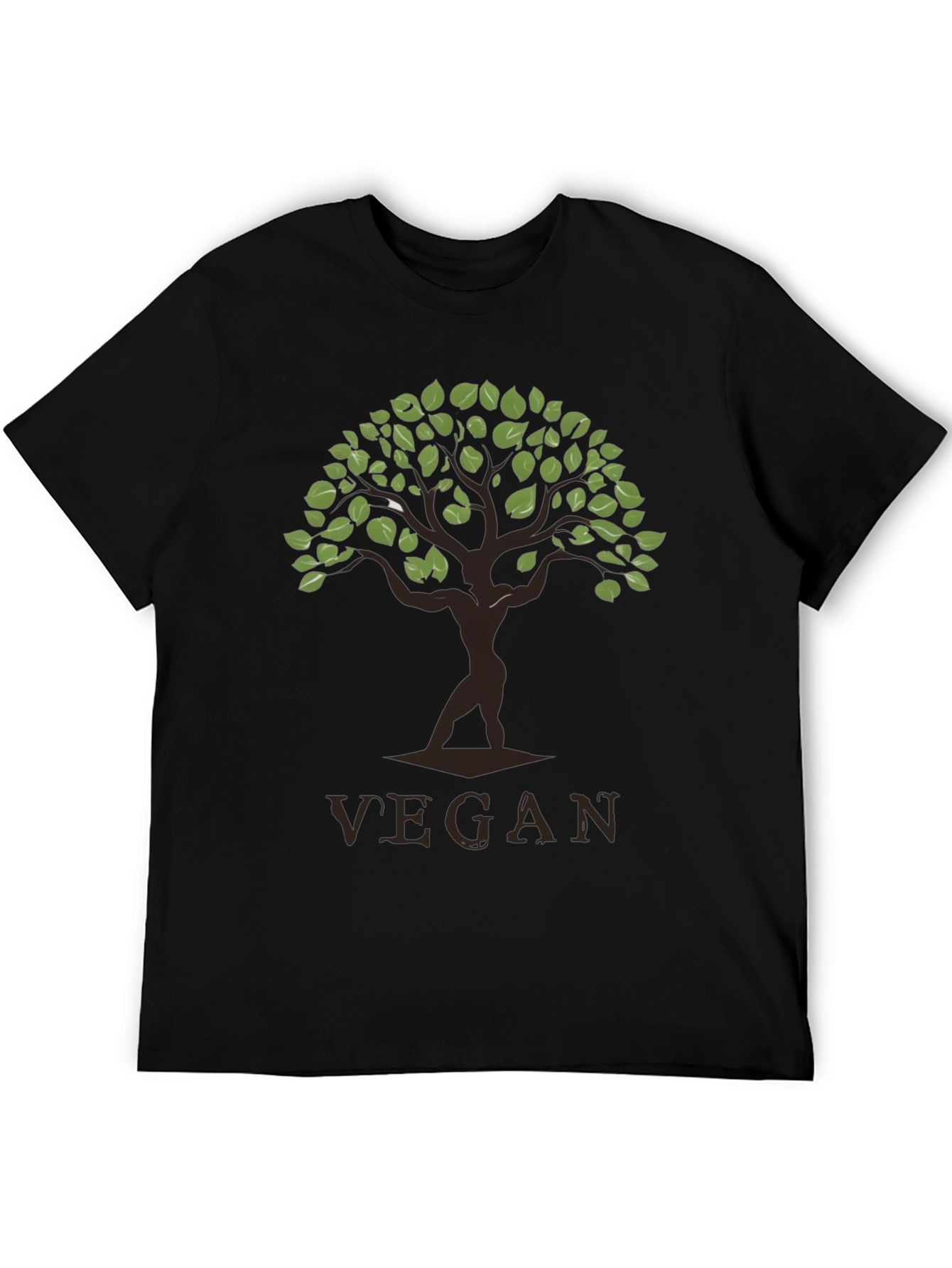Vegan Tree Graphic T-Shirt