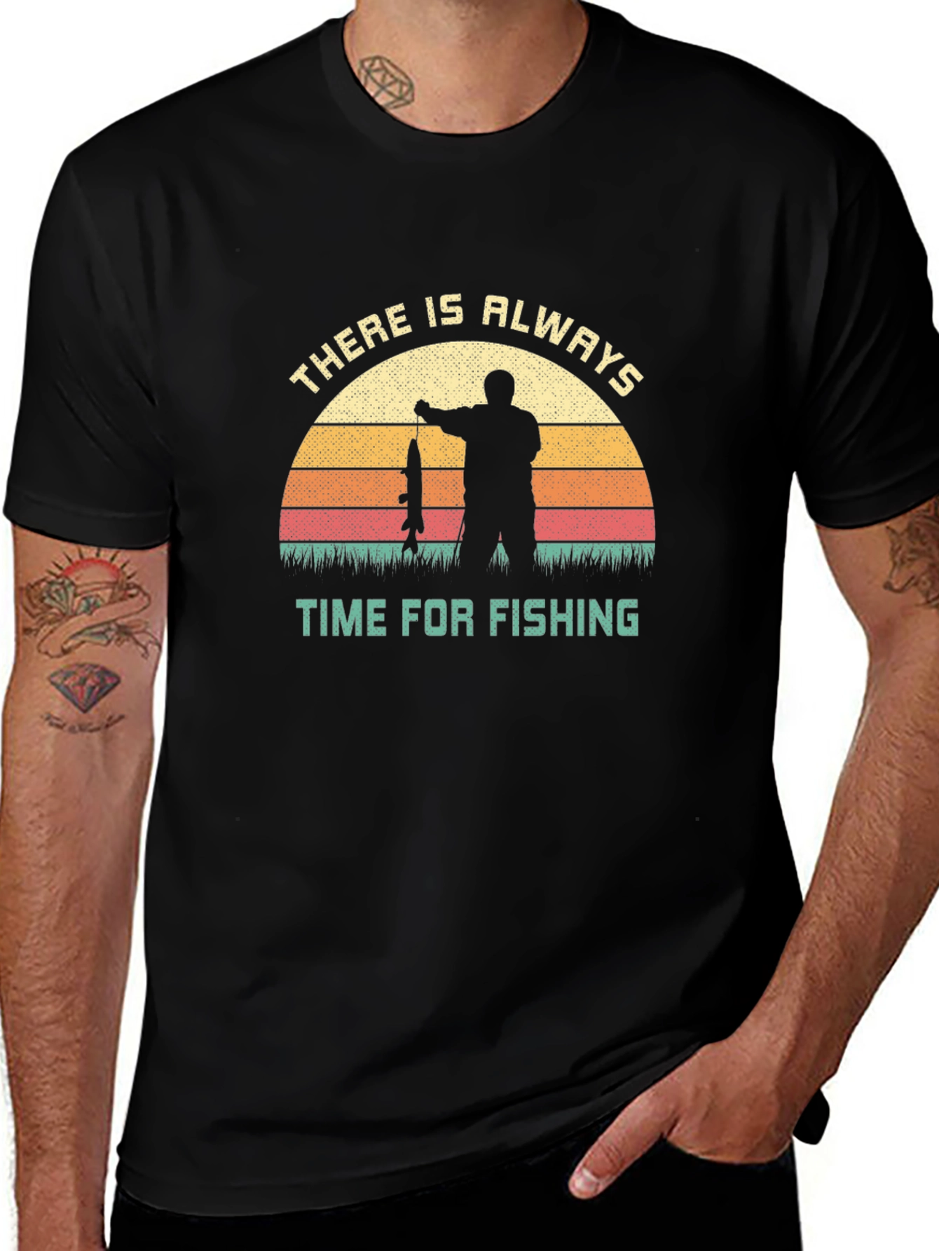 Time for Fishing Graphic Tee - Fisherman Gift