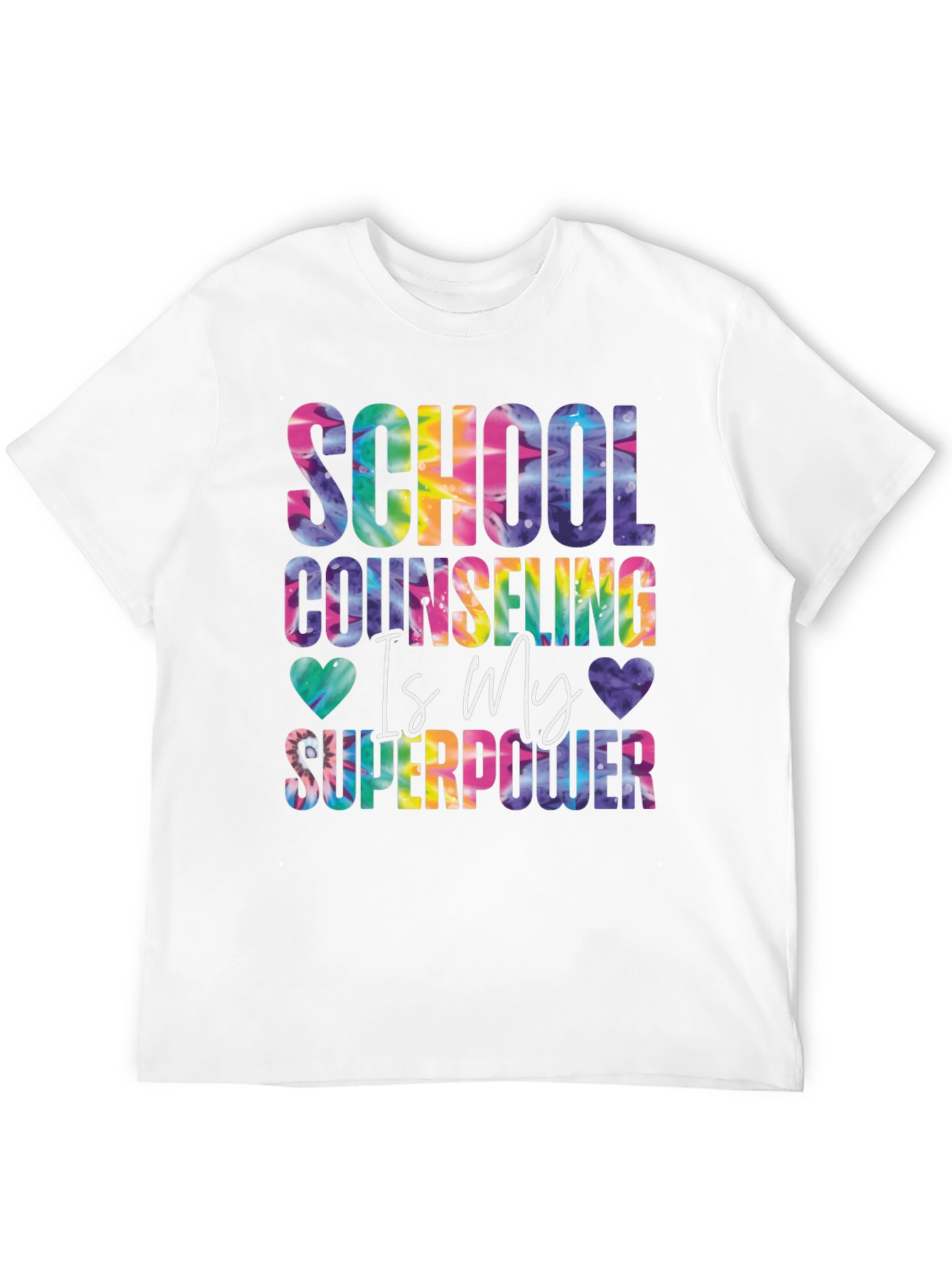 School Counseling Tie Dye Graphic Tee