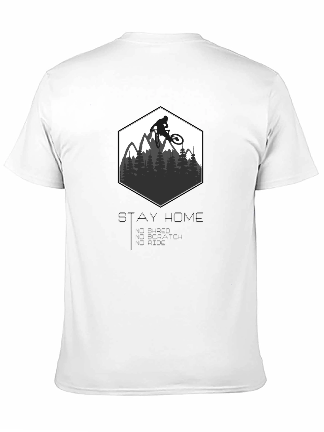 Stay Home Ride On! Mountain Bike Graphic Tee