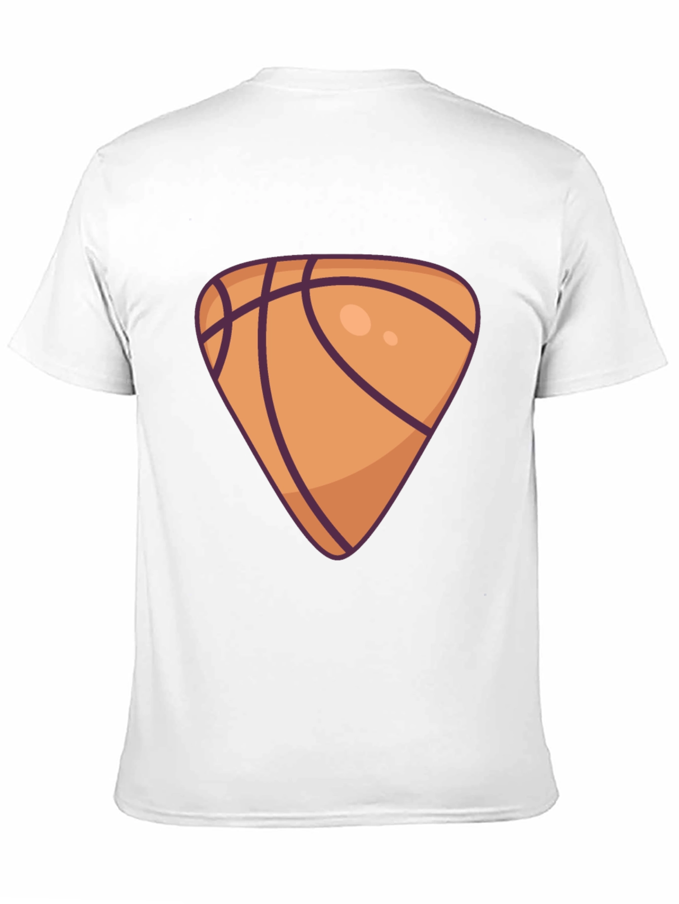Basketball Triangle Graphic Black T-Shirt
