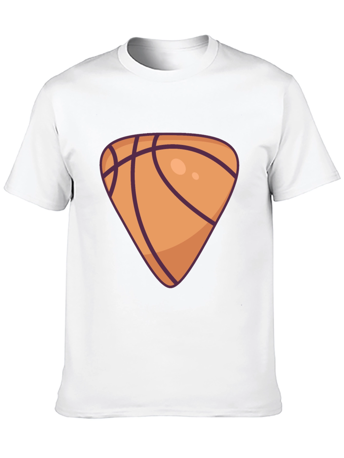 Basketball Triangle Graphic Black T-Shirt