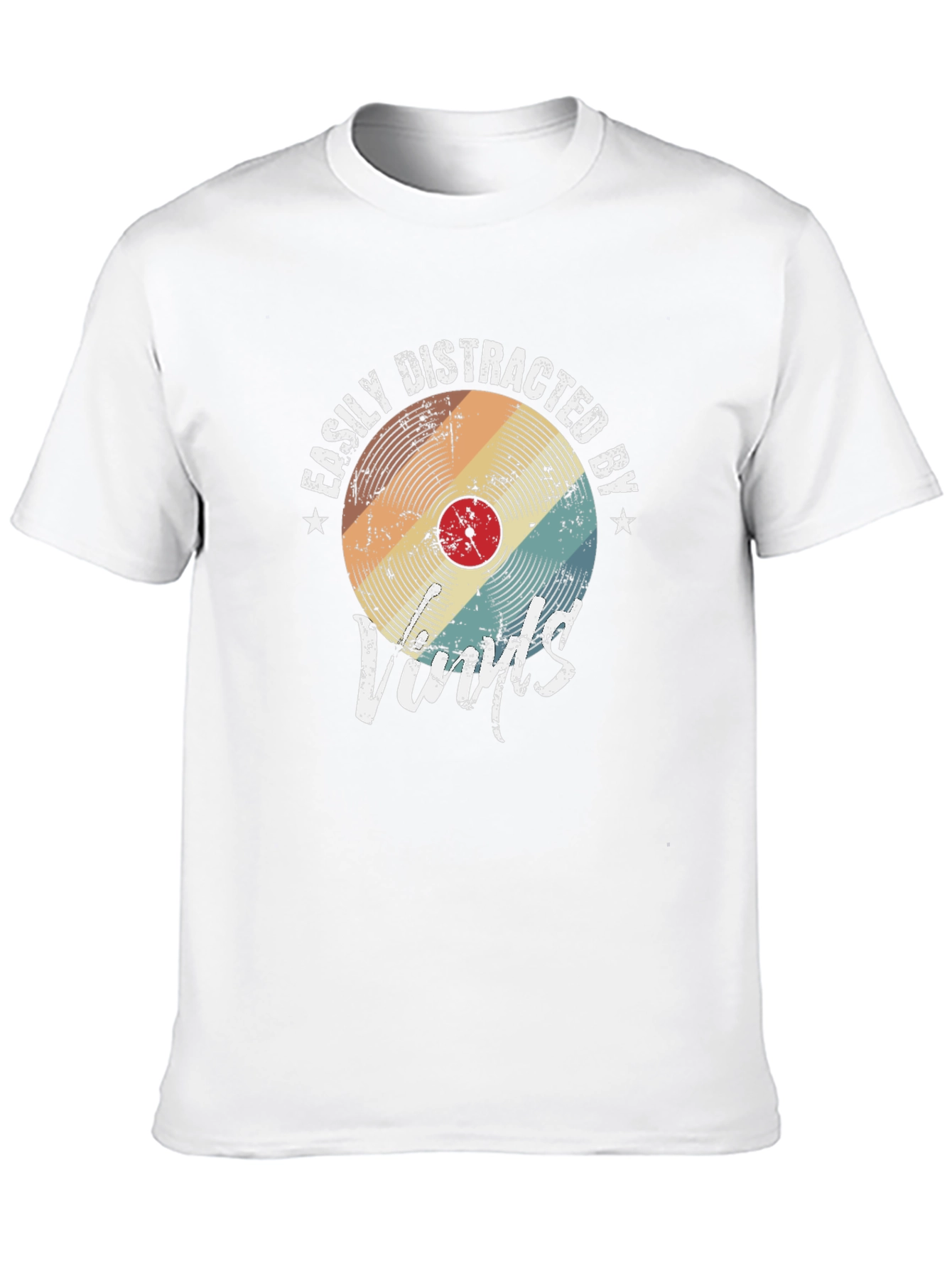 Easily Distracted by Vinyls Graphic T-Shirt