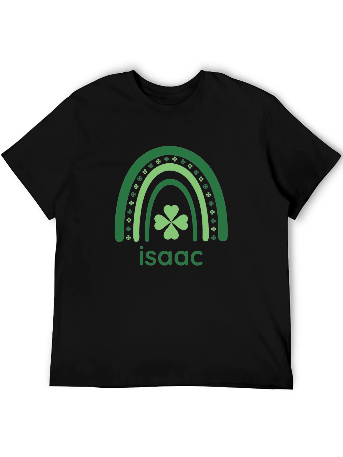 Isaac Shamrock Rainbow St. Patricks Day T-Shirt