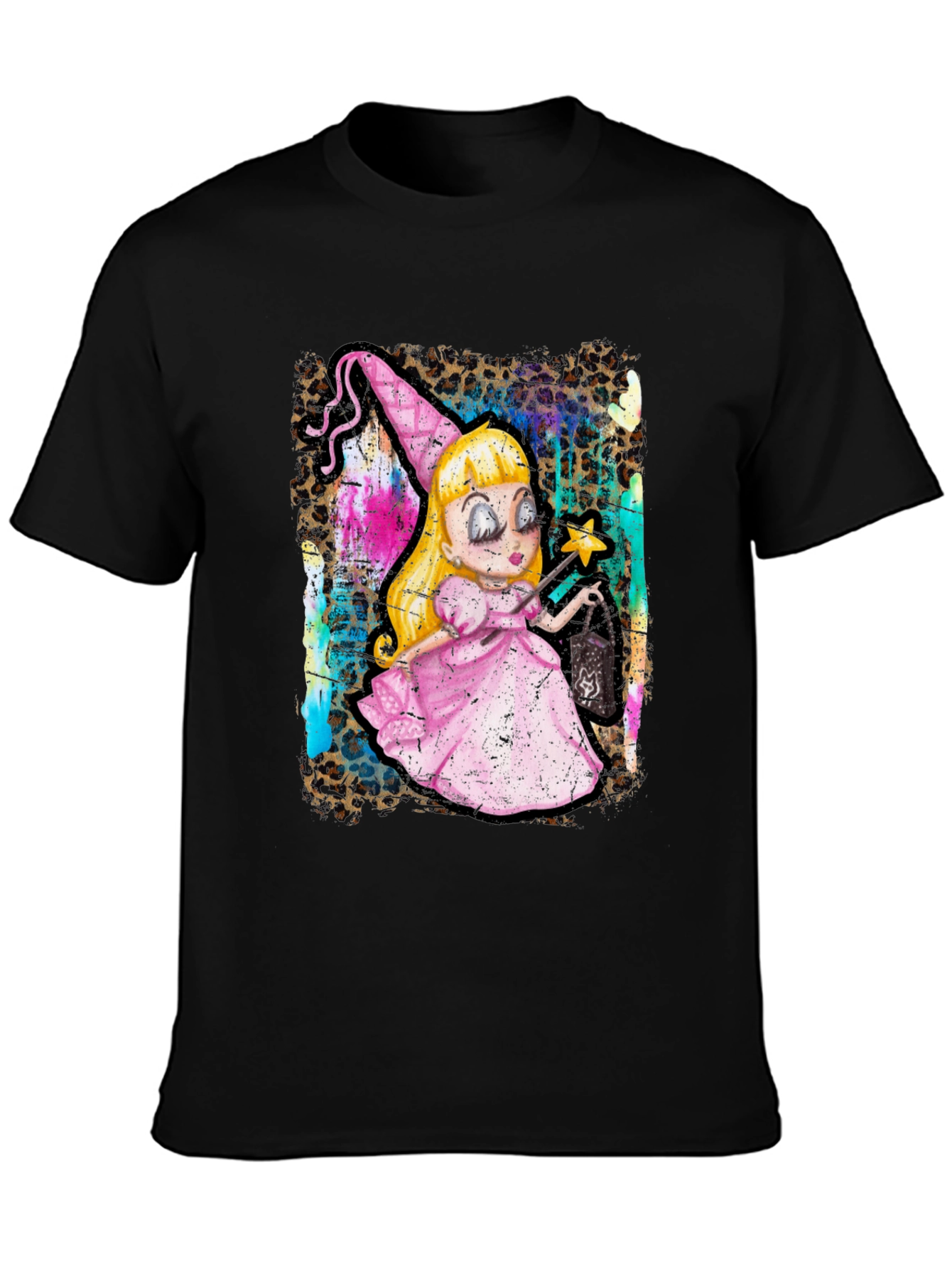 Whimsical Cartoon Witch T-Shirt