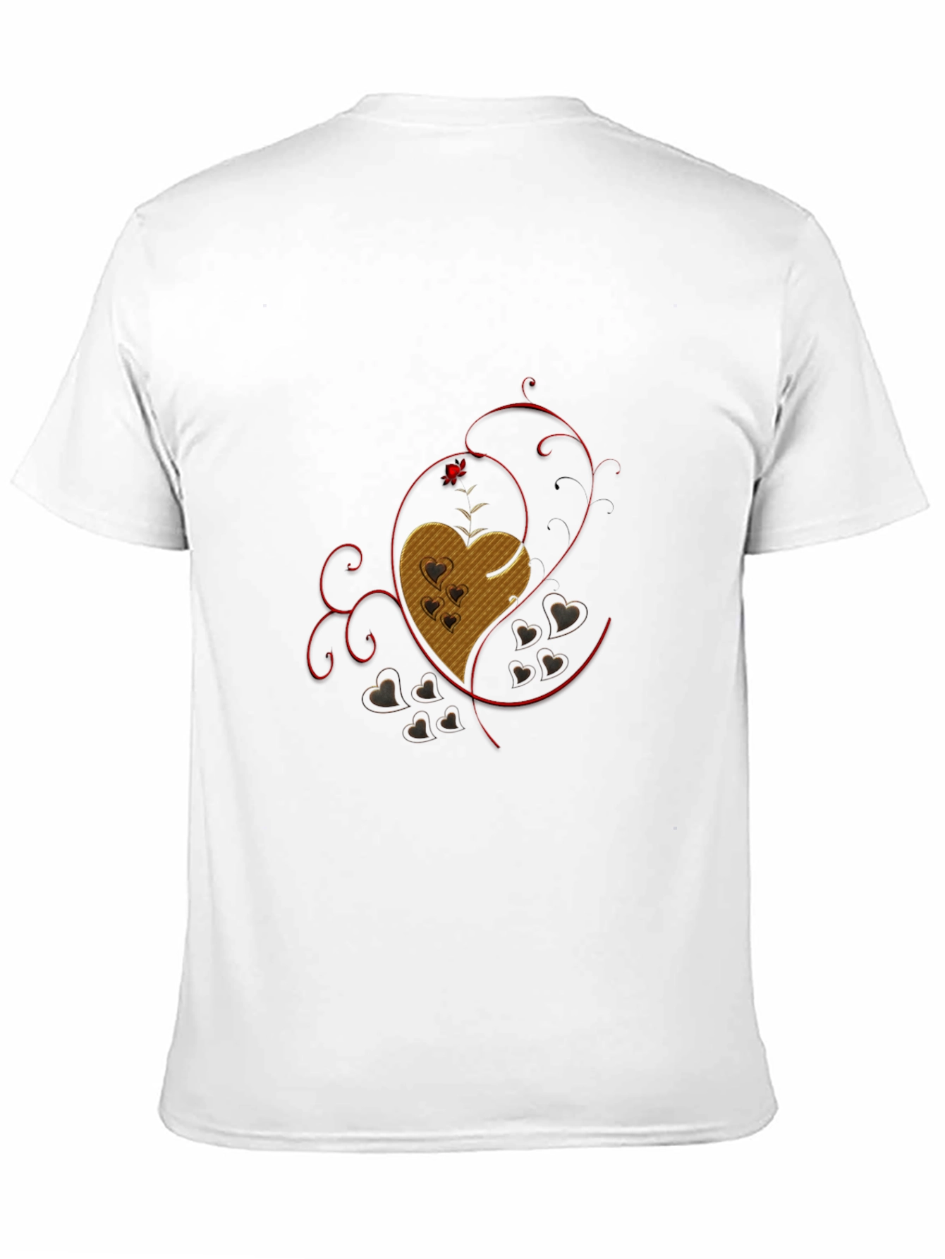 Heart Graphic Black T-Shirt - Love Design Tee