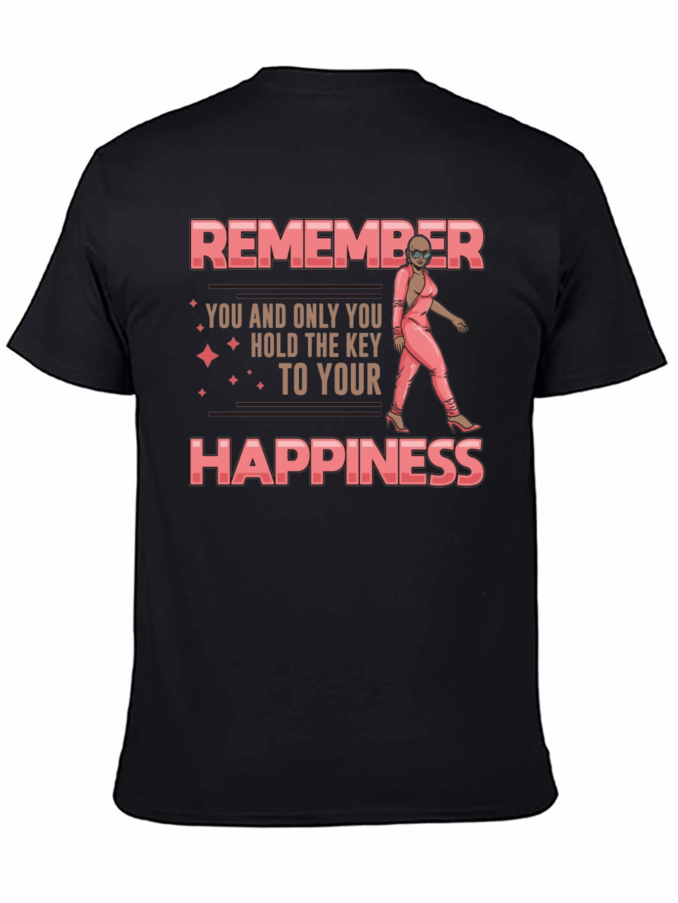 Remember Happiness T-Shirt - Motivational Graphic Tee