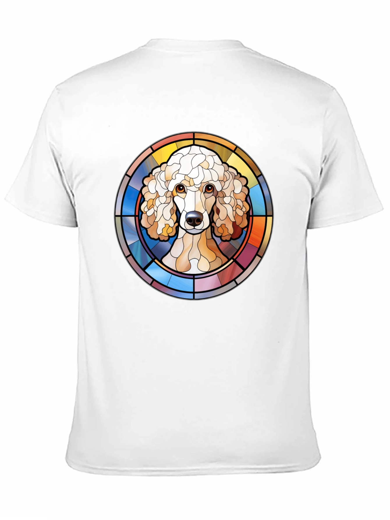 Poodle Stained Glass Style Graphic Tee