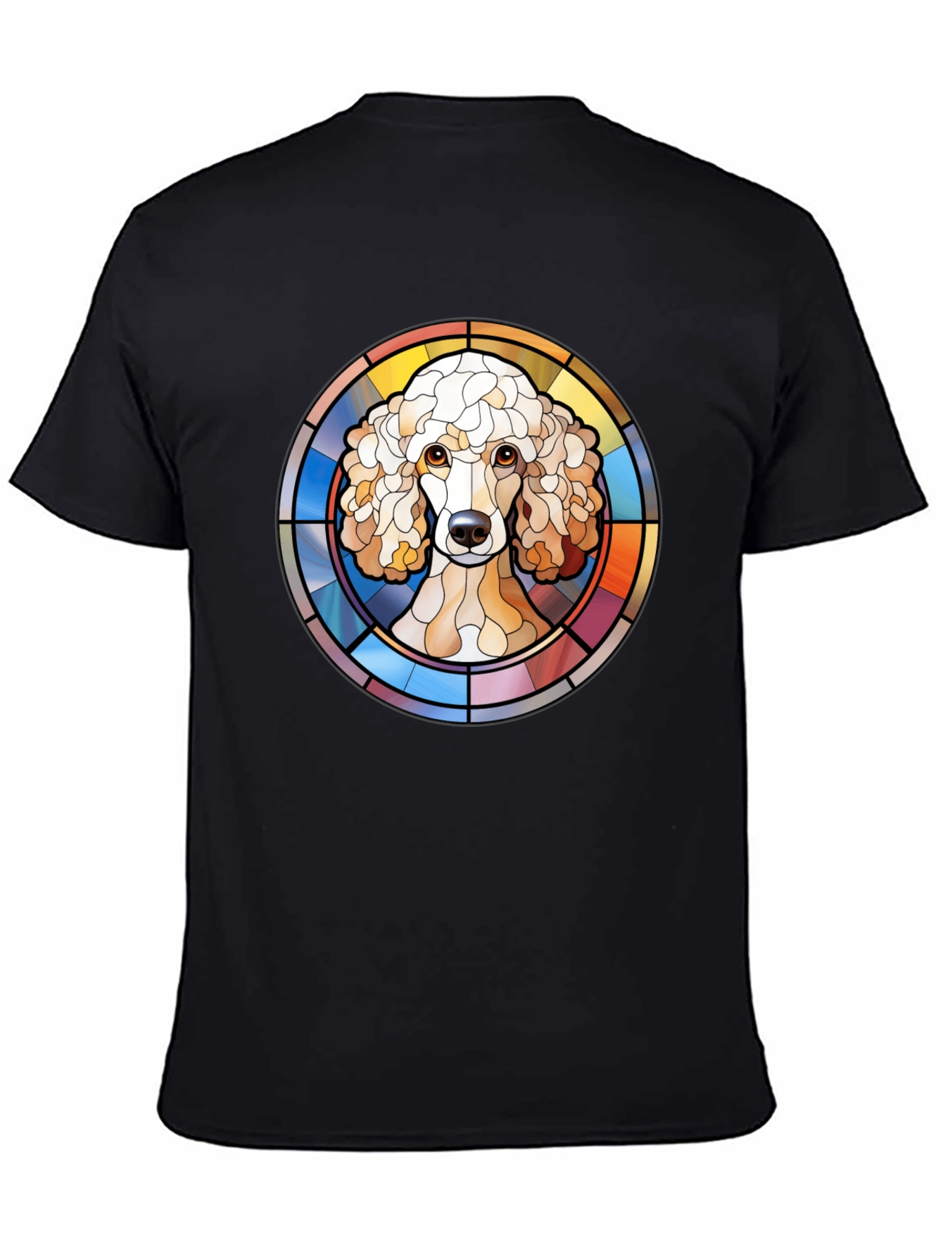 Poodle Stained Glass Style Graphic Tee