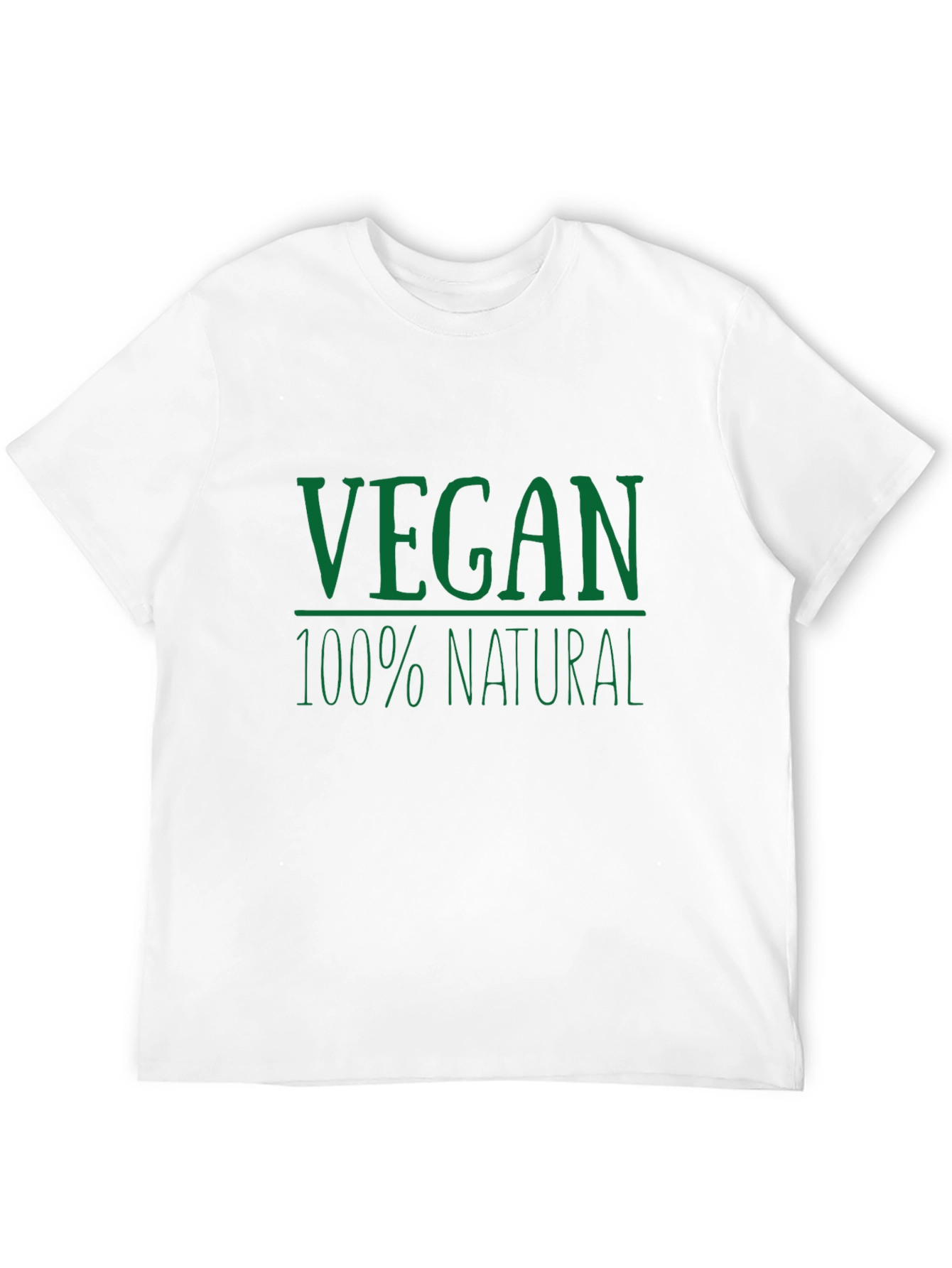 Vegan 100% Natural Graphic T-Shirt - Black