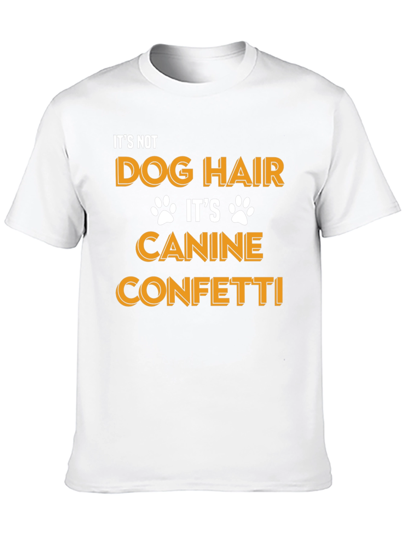 Dog Hair Canine Confetti Graphic Tee