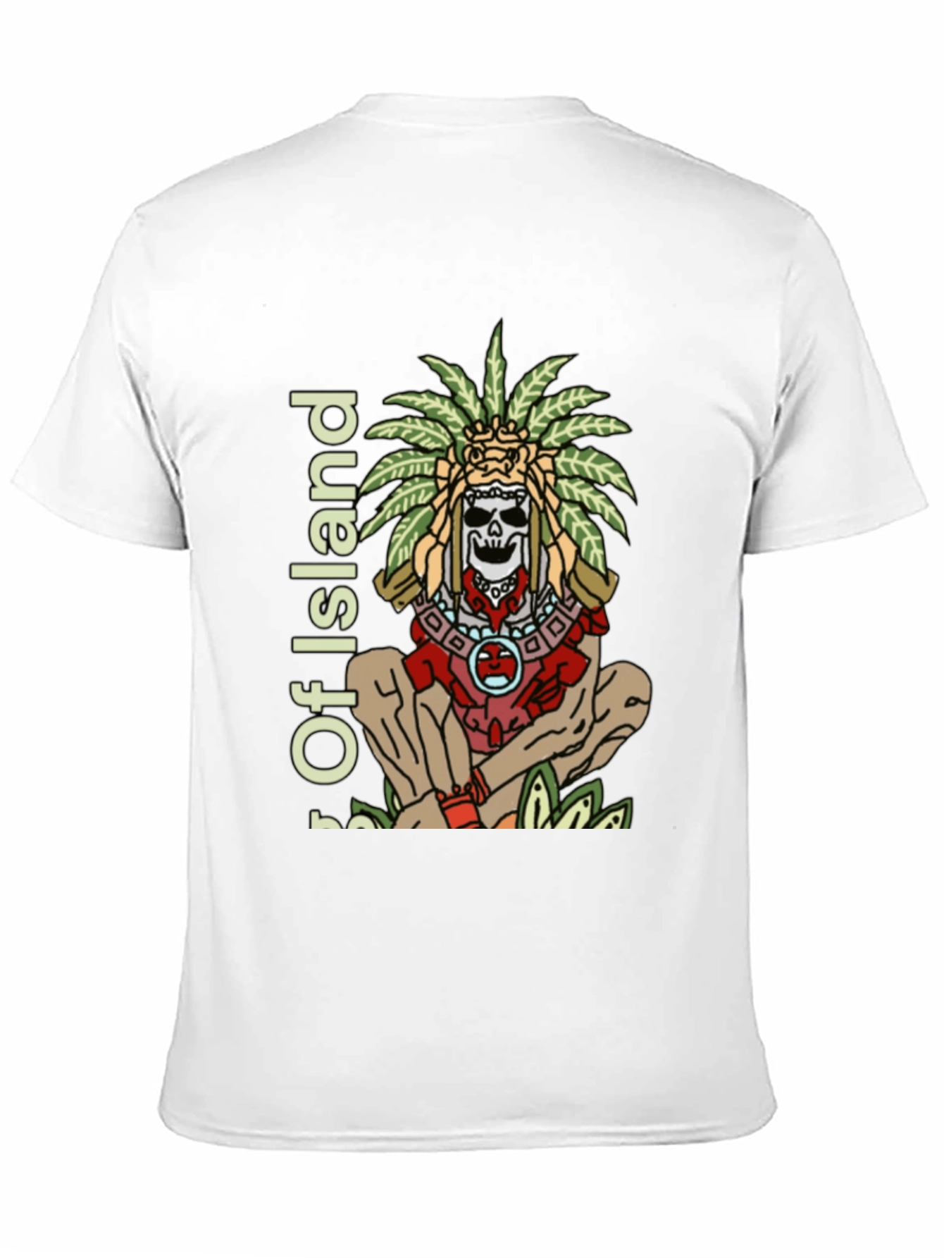 Island Skull Graphic T-Shirt