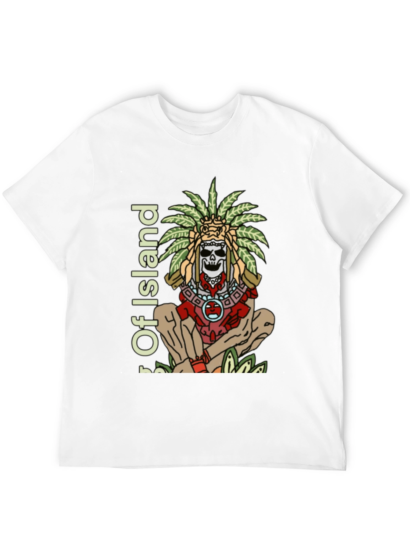 Island Skull Graphic T-Shirt