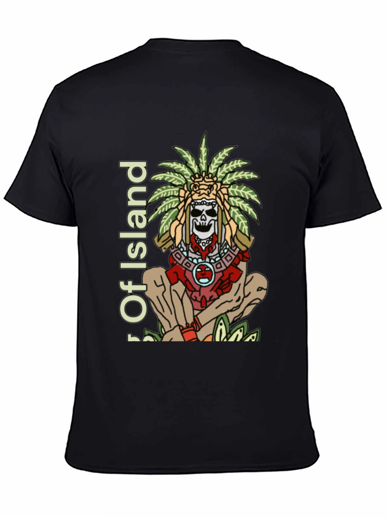 Island Skull Graphic T-Shirt