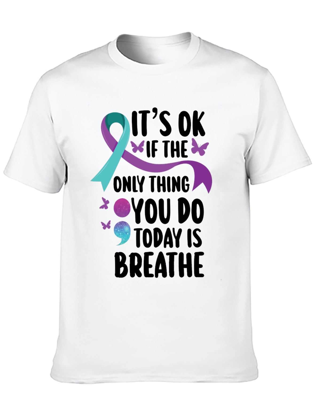 Its OK Breathe Mental Health Awareness T-Shirt