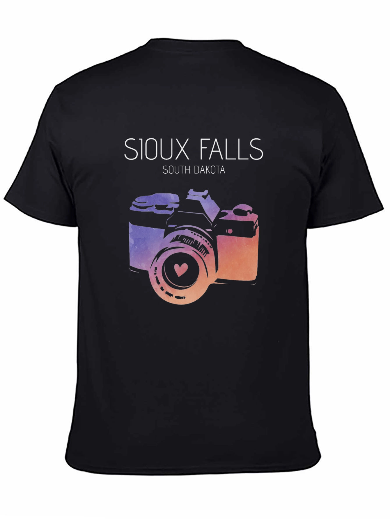 Sioux Falls South Dakota Camera Graphic T-Shirt