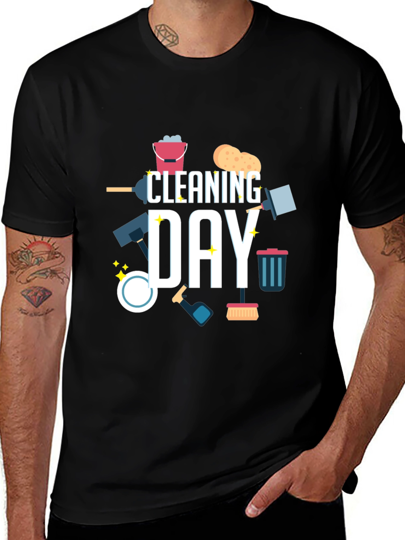 Cleaning Day Graphic T-Shirt