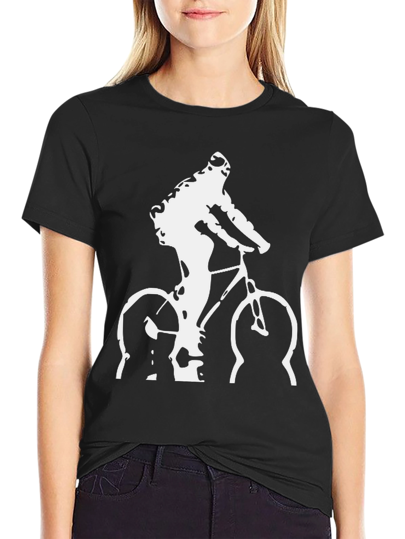 Cyclist Graphic T-Shirt - Black