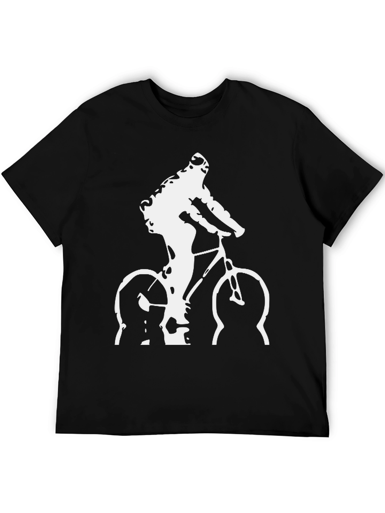 Cyclist Graphic T-Shirt - Black