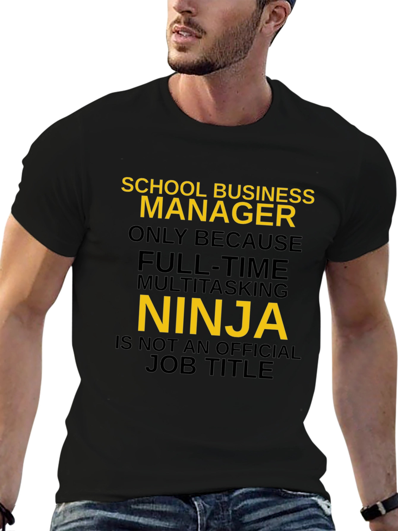 School Business Manager Ninja Graphic T-Shirt