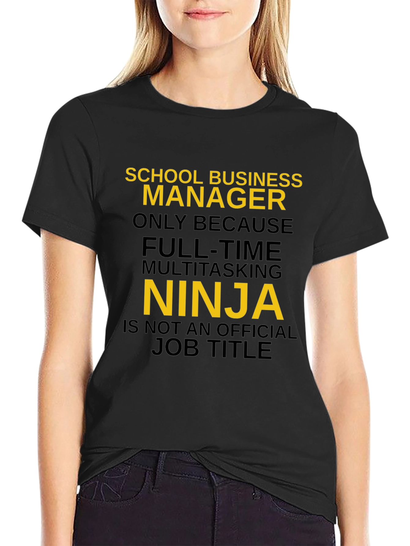 School Business Manager Ninja Graphic T-Shirt