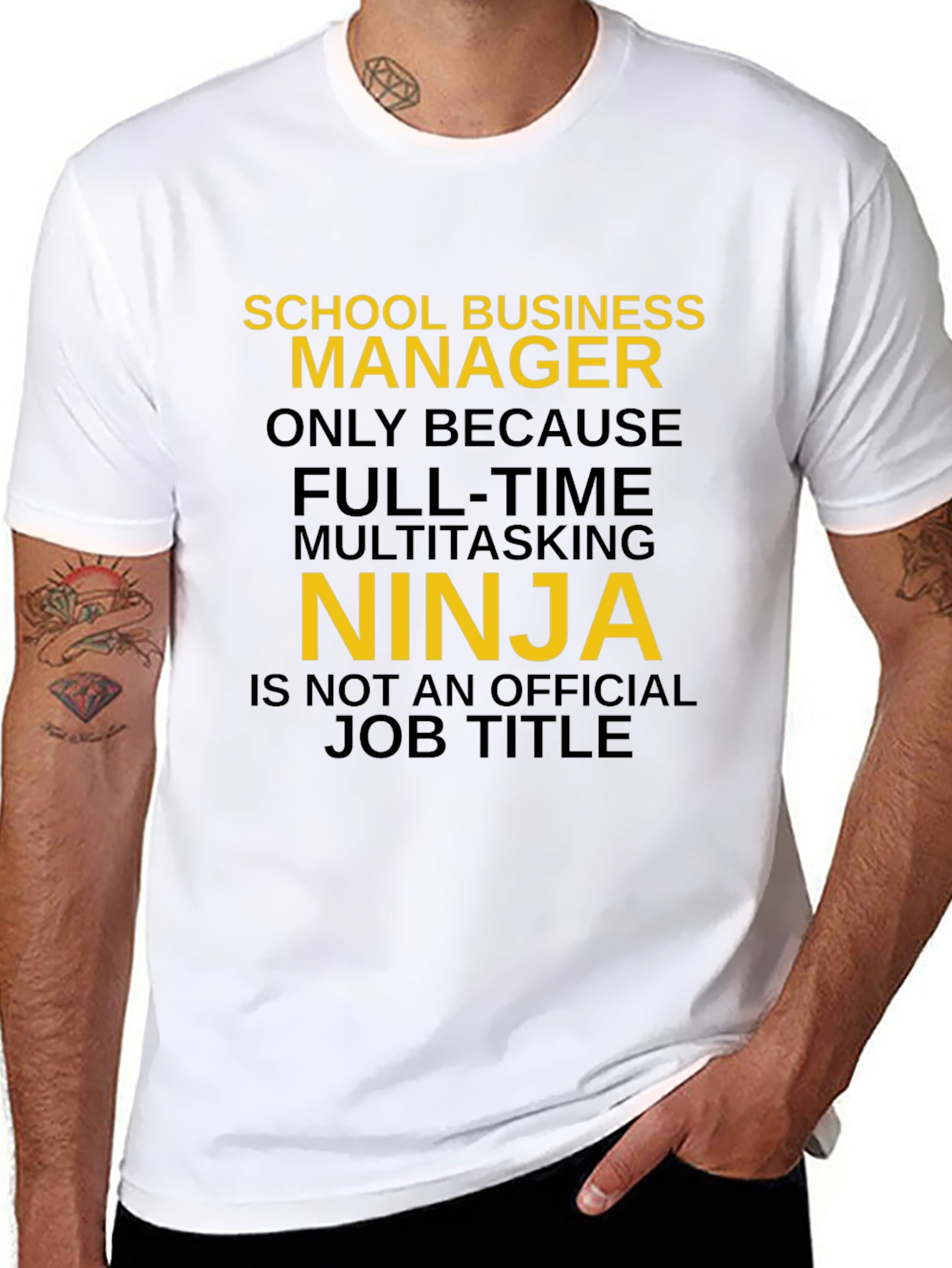 School Business Manager Ninja Graphic T-Shirt