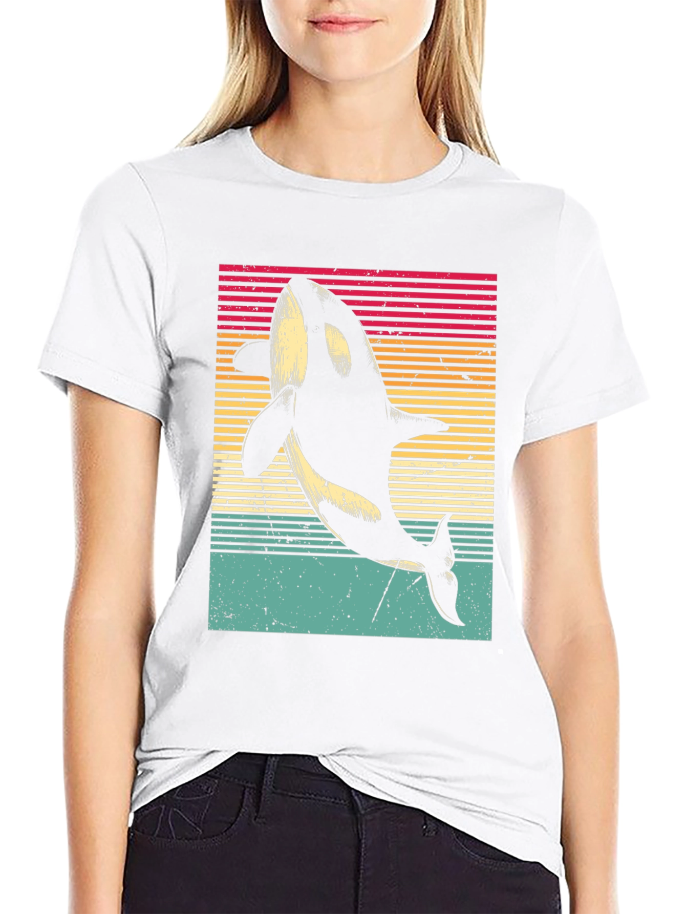 Retro Orca Whale T-Shirt