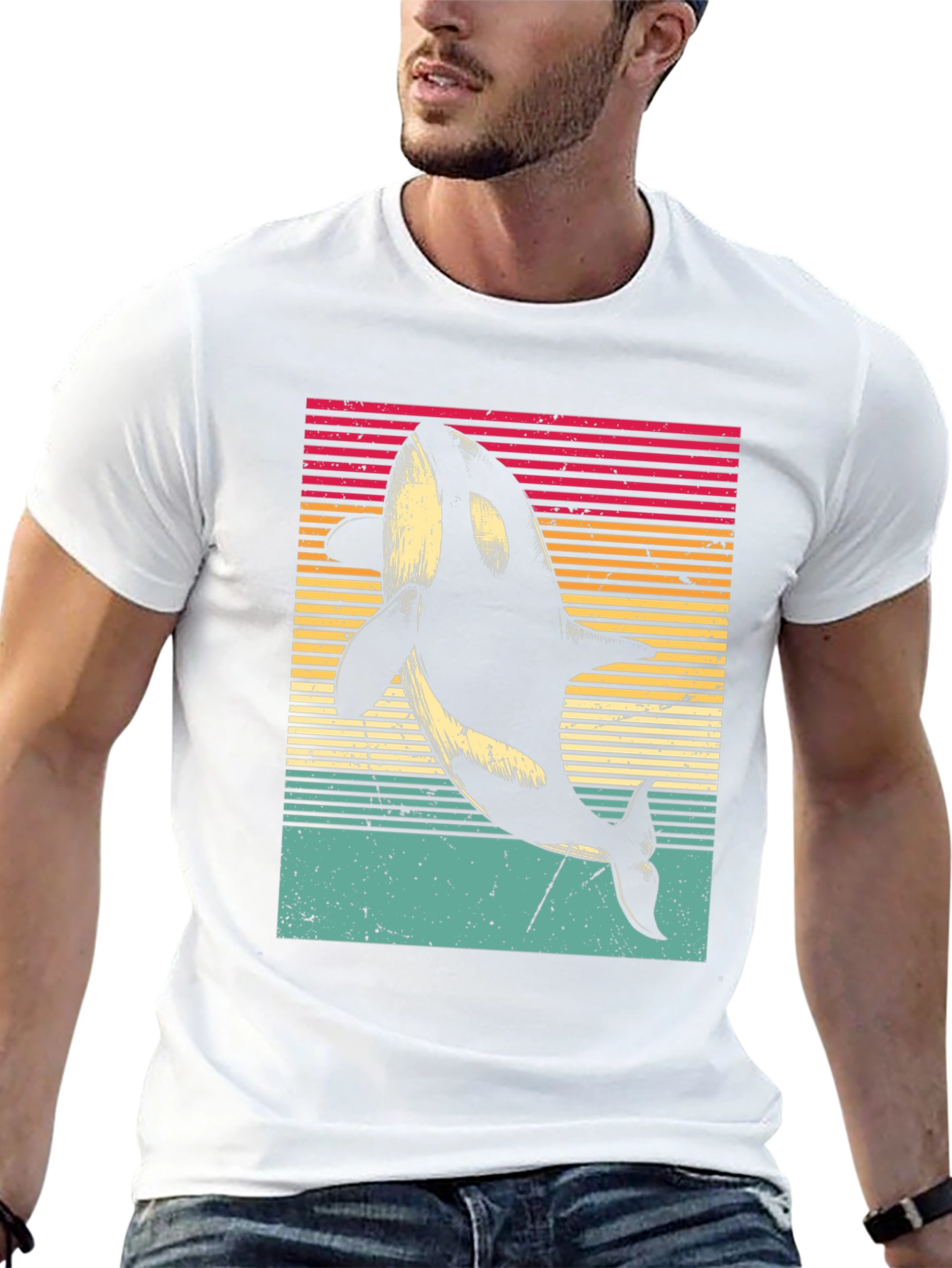 Retro Orca Whale T-Shirt