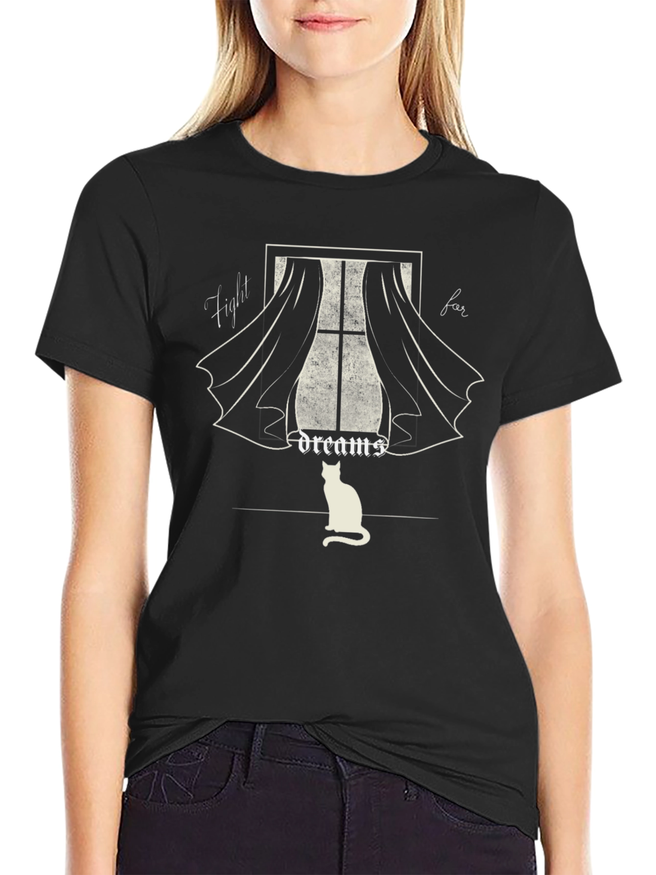 Fight for Your Dreams Cat T-Shirt