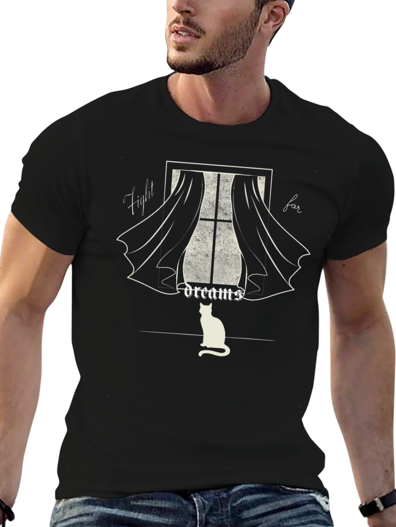 Fight for Your Dreams Cat T-Shirt