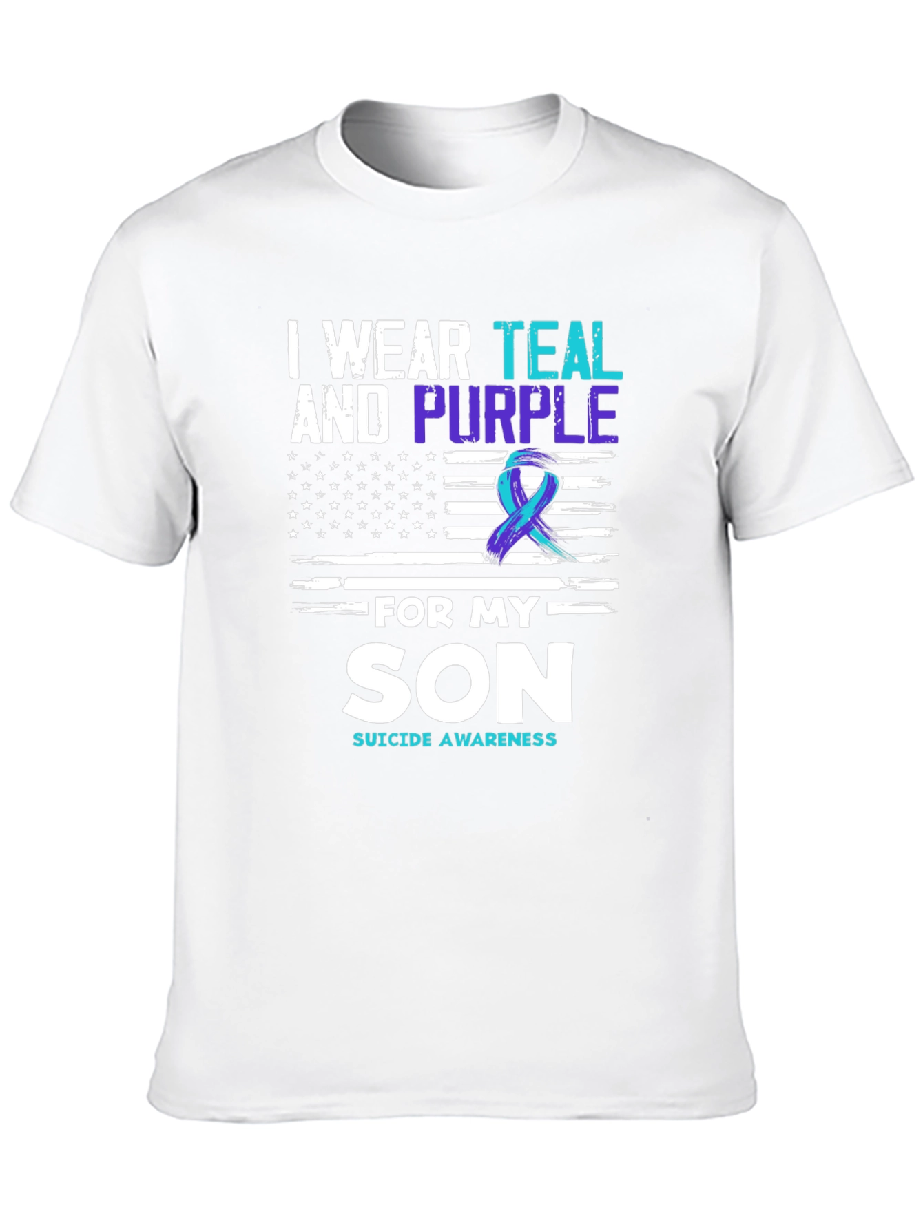 Teal and Purple Suicide Awareness T-Shirt