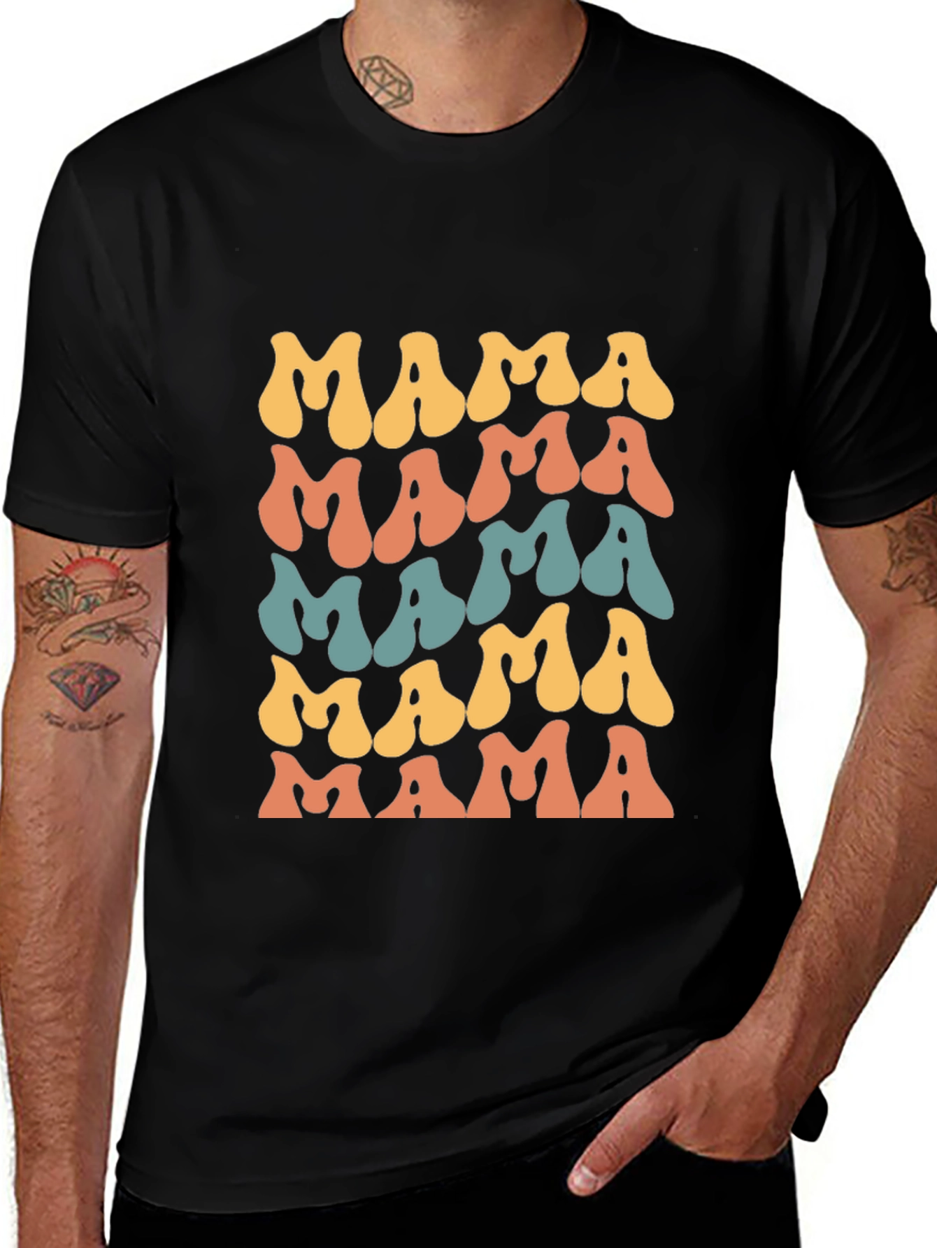 Retro Mama T-Shirt - Groovy Mom Tee