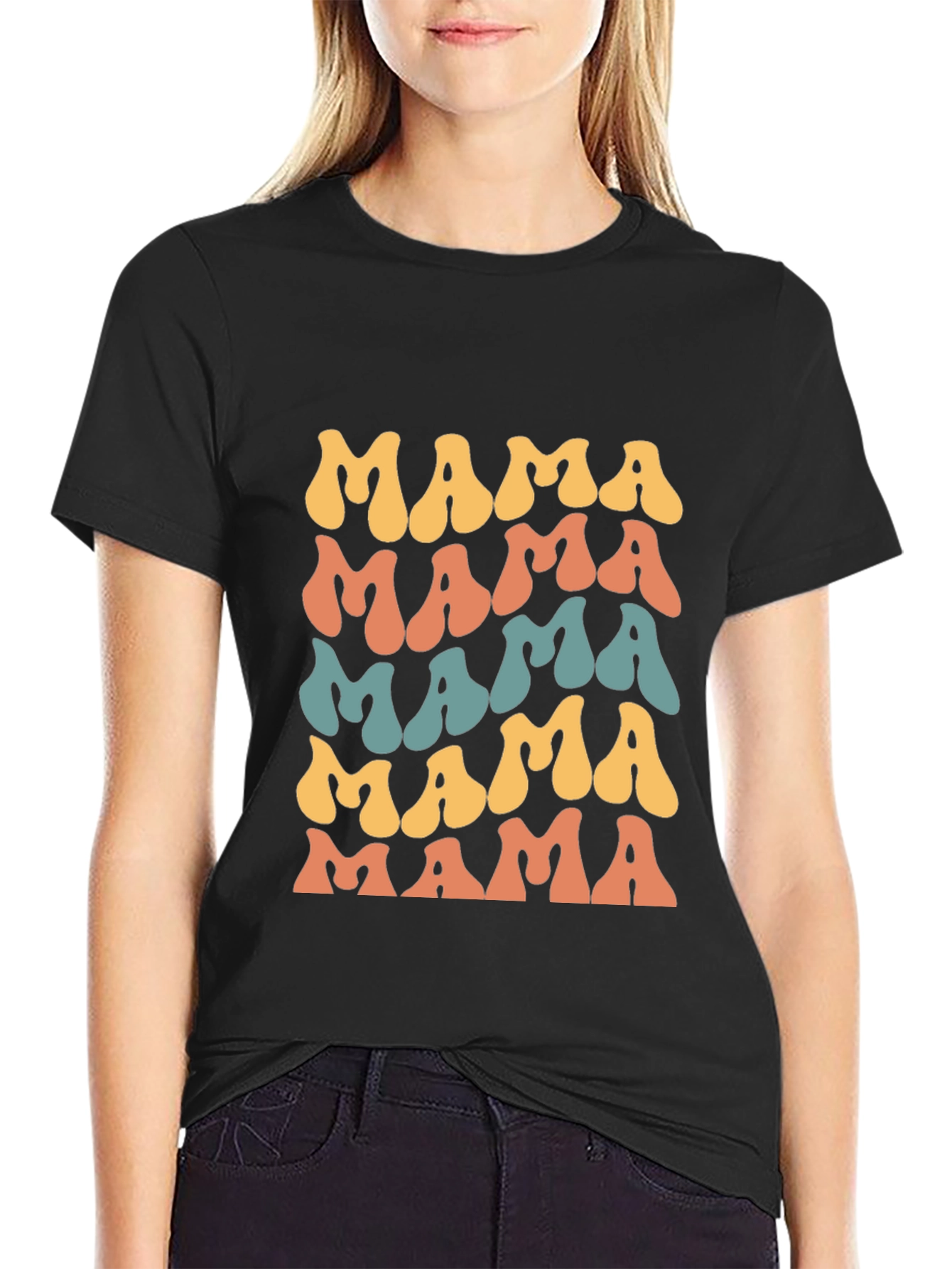 Retro Mama T-Shirt - Groovy Mom Tee