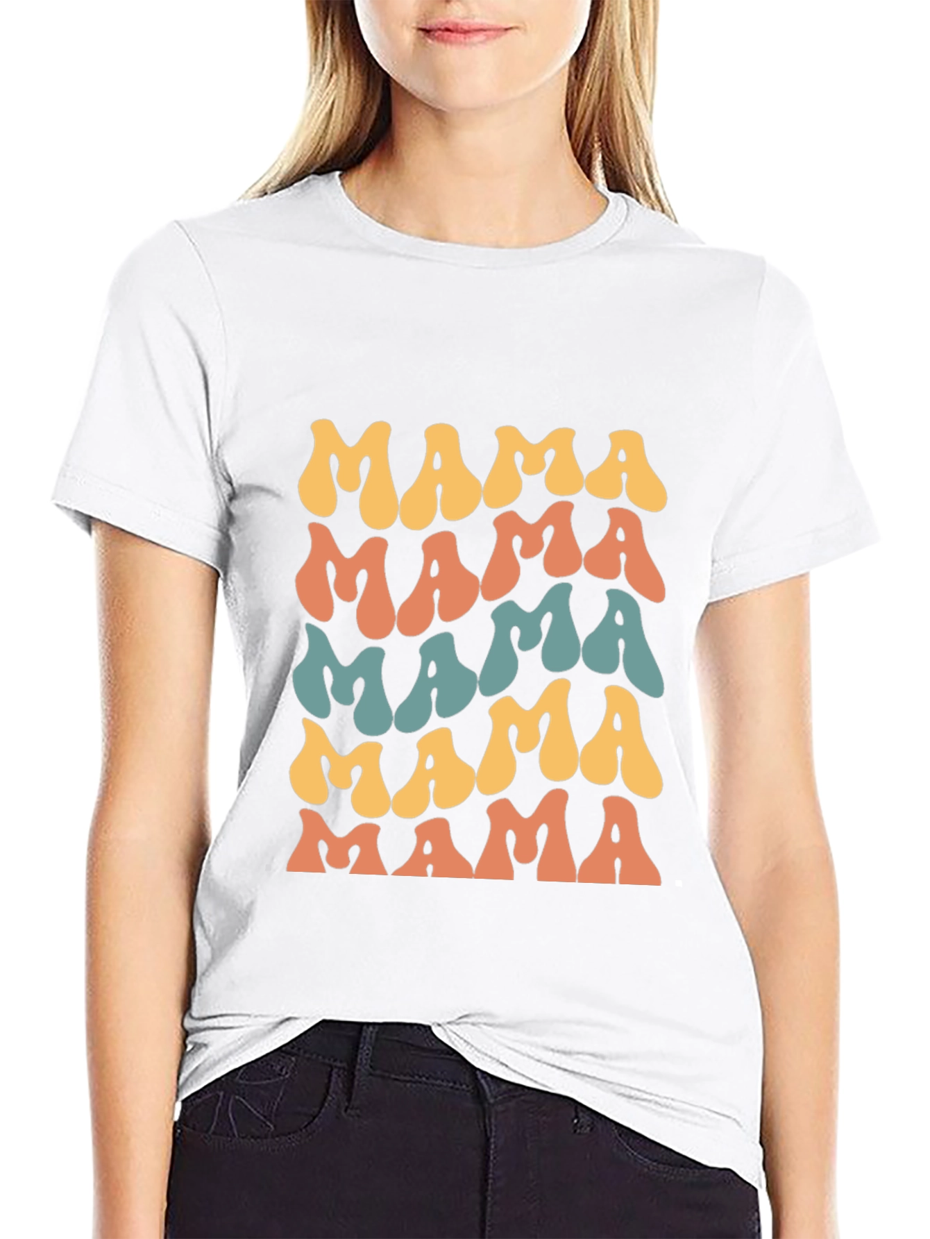 Retro Mama T-Shirt - Groovy Mom Tee