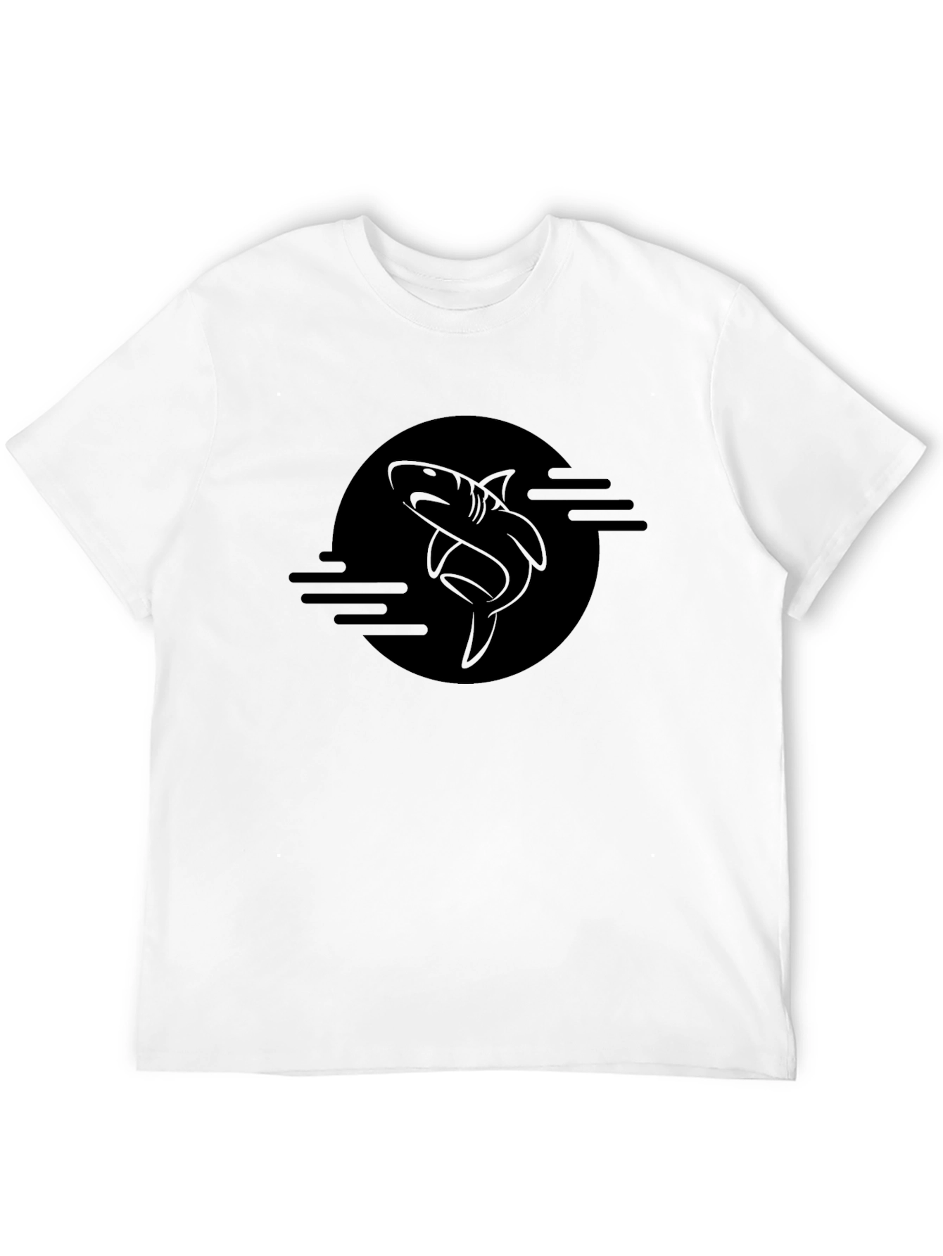Shark Graphic Black T-Shirt - Mens Fashion