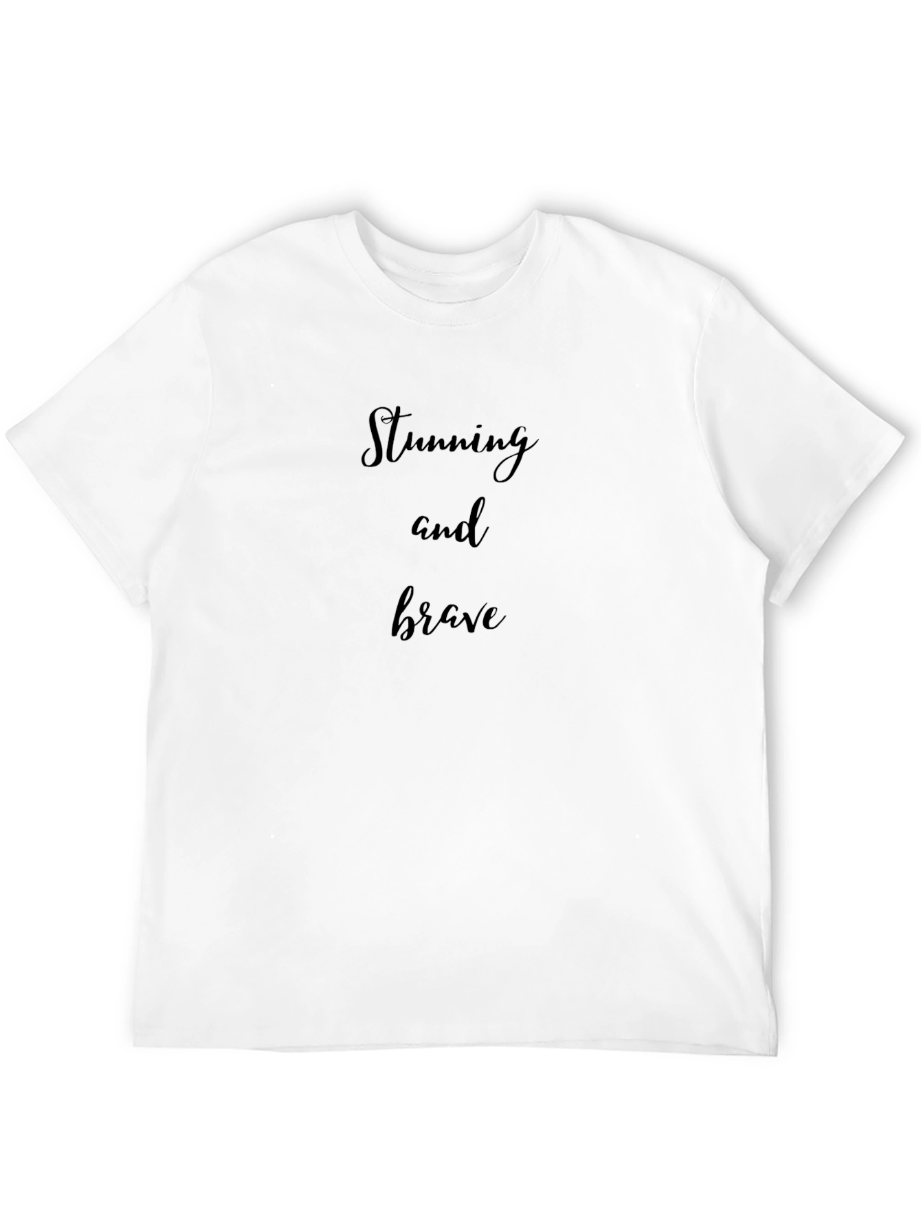 Stunning and Brave Graphic Tee - Unisex Black T-Shirt