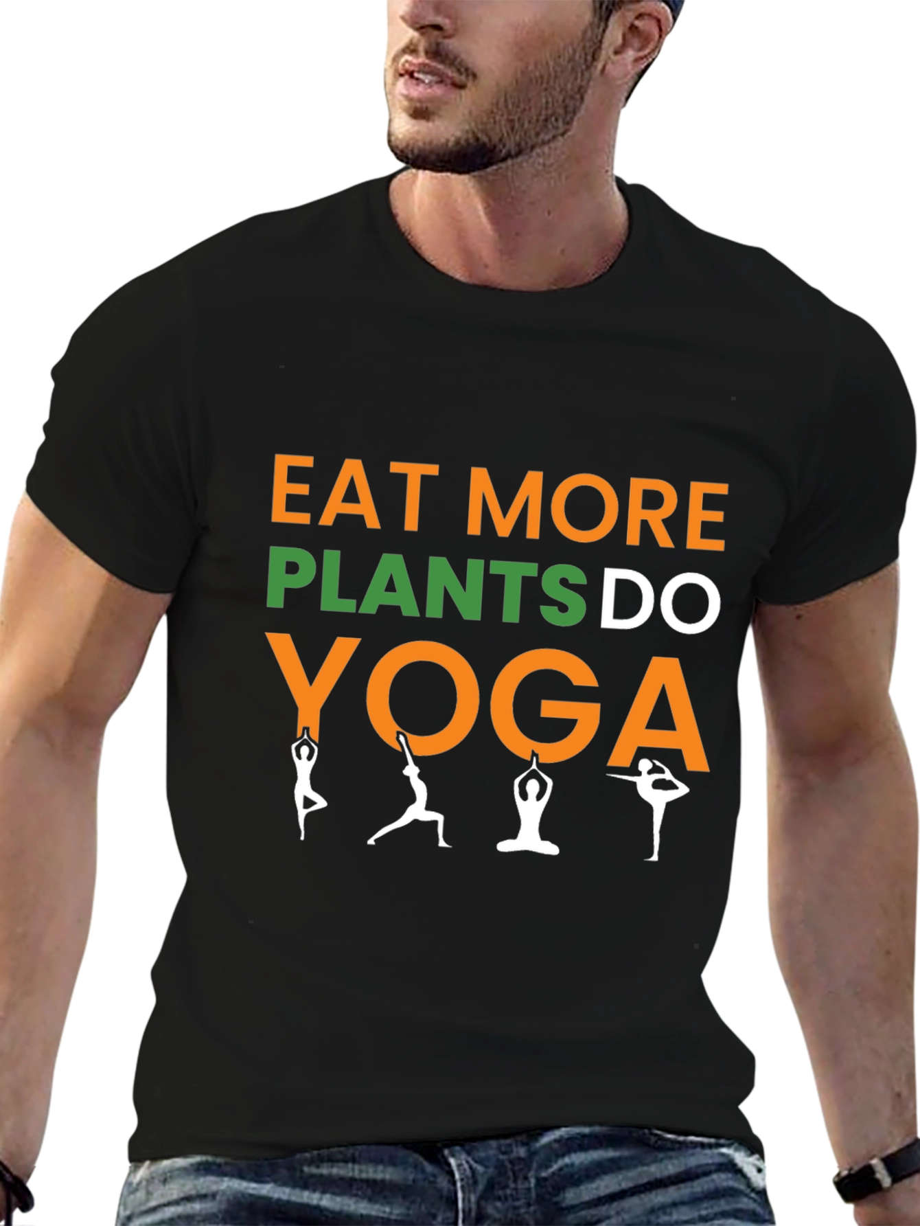 Eat More Plants Do Yoga Graphic Tee